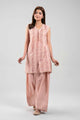 3 Piece Embroidered Twill Linen Suit