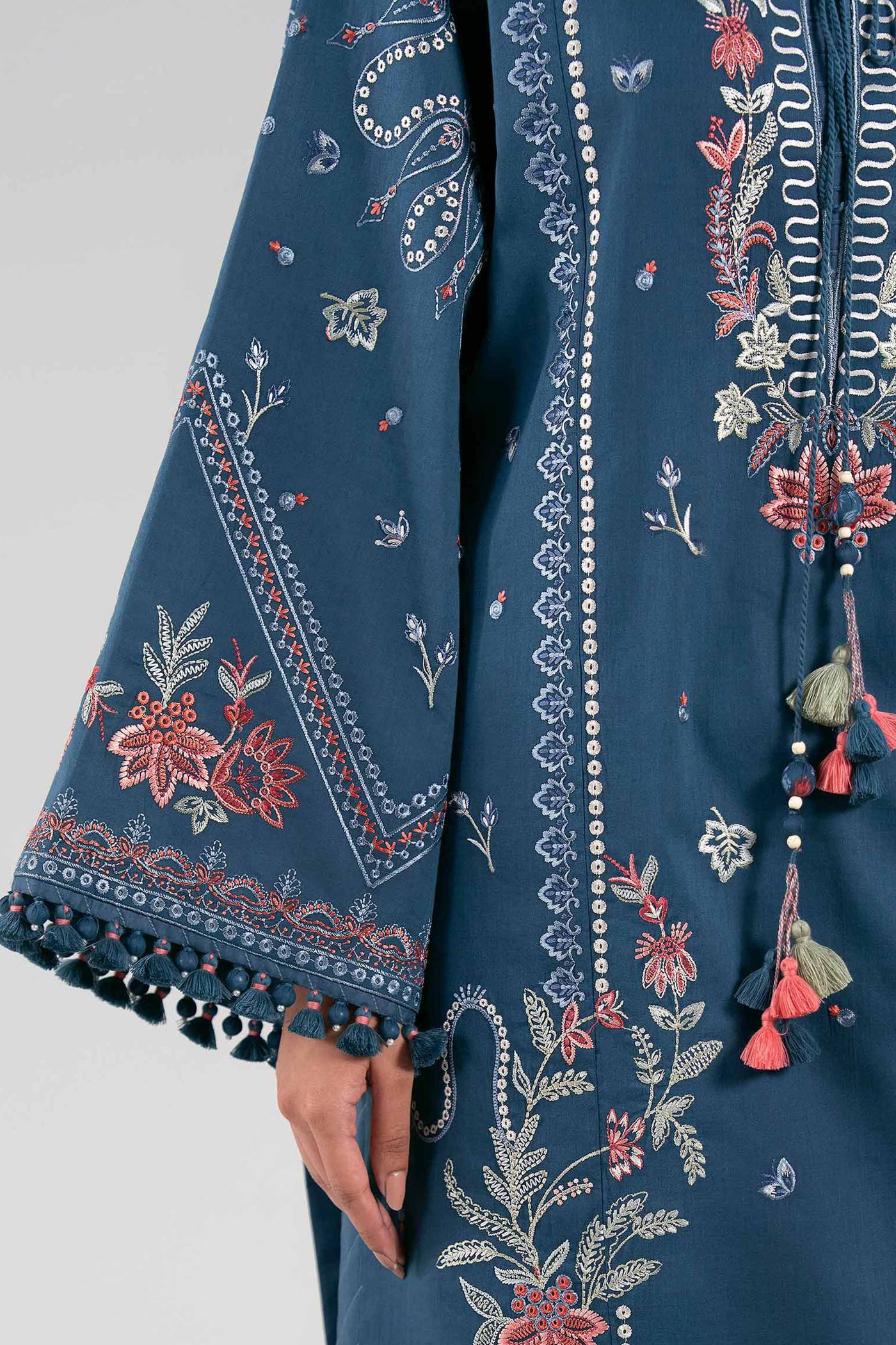 Embroidered Chiffon Saree