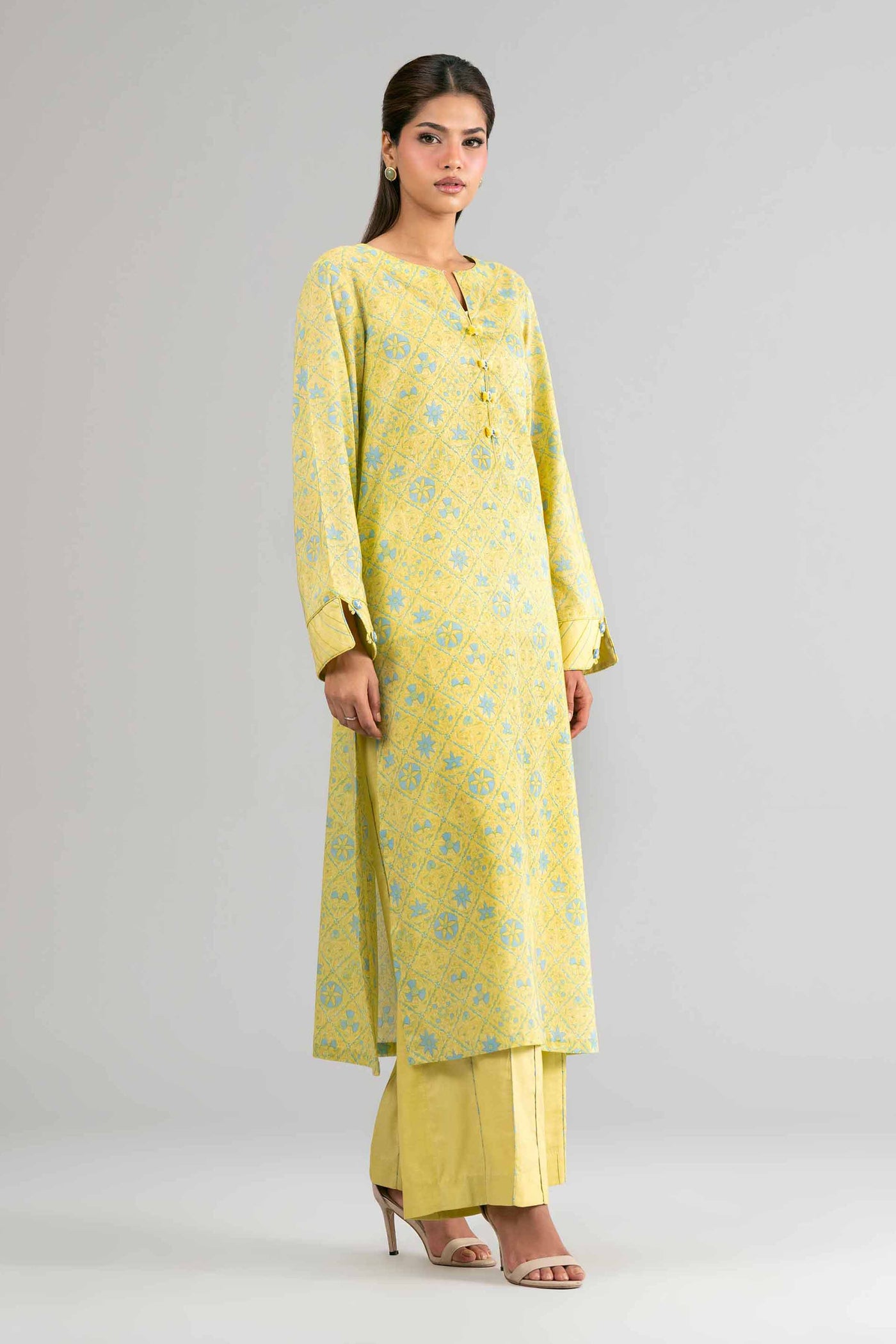 3 Piece Embroidered Chiffon Suit