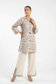 3 Piece Embroidered Tissue Suit