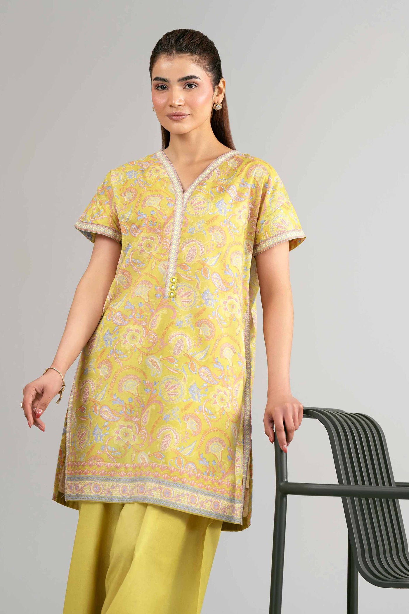 3 Piece Embroidered Organza Suit