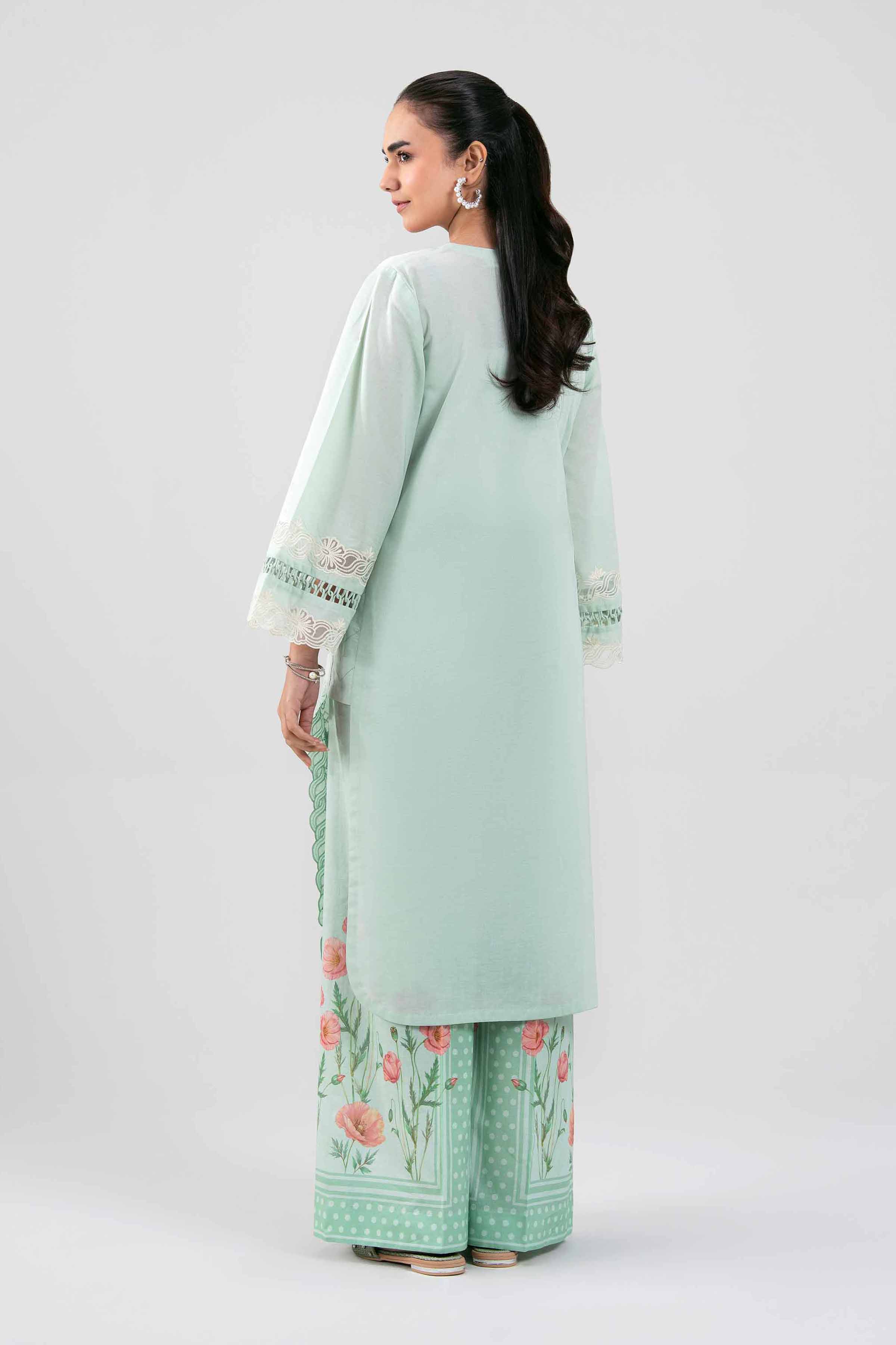 2 Piece - Digital Printed Embroidered Suit - 42601414
