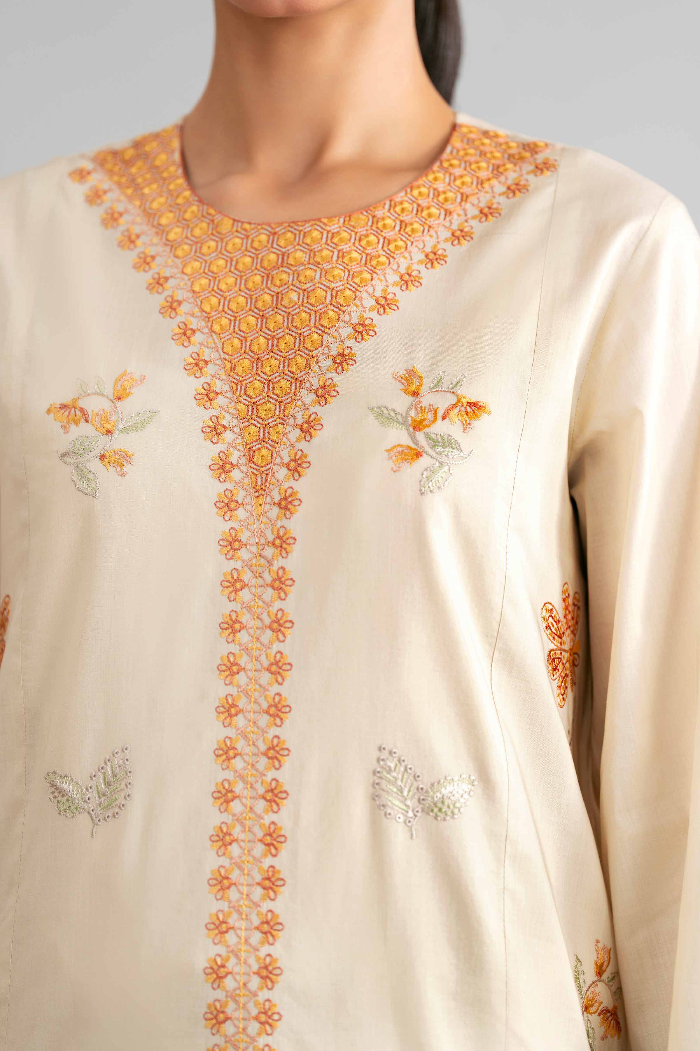 2 Piece - Digital Printed Embroidered Suit - 42601415