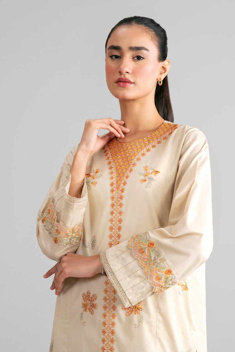 2 Piece - Digital Printed Embroidered Suit - 42601415