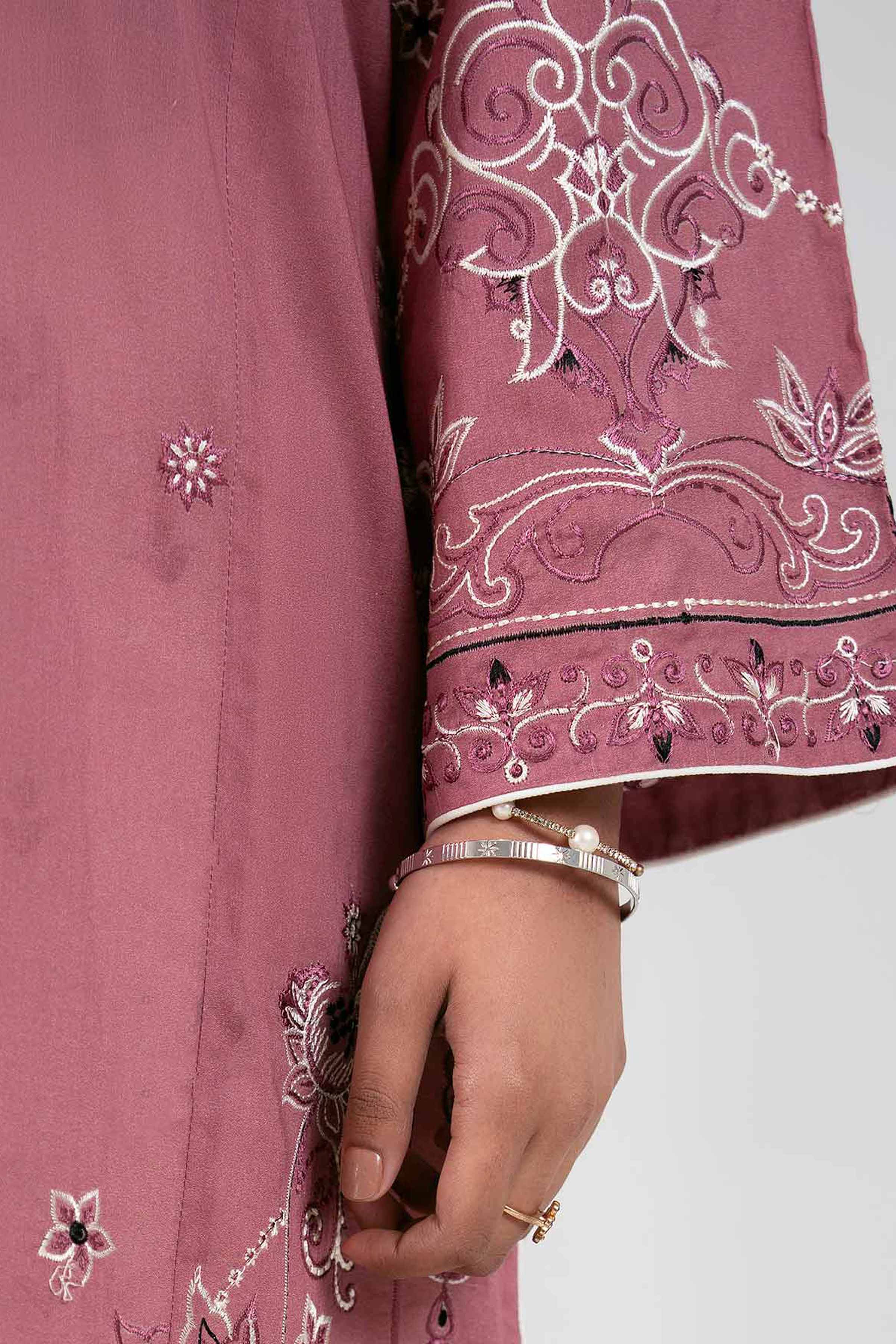 2 Piece - Digital Printed Embroidered Suit - 42601421
