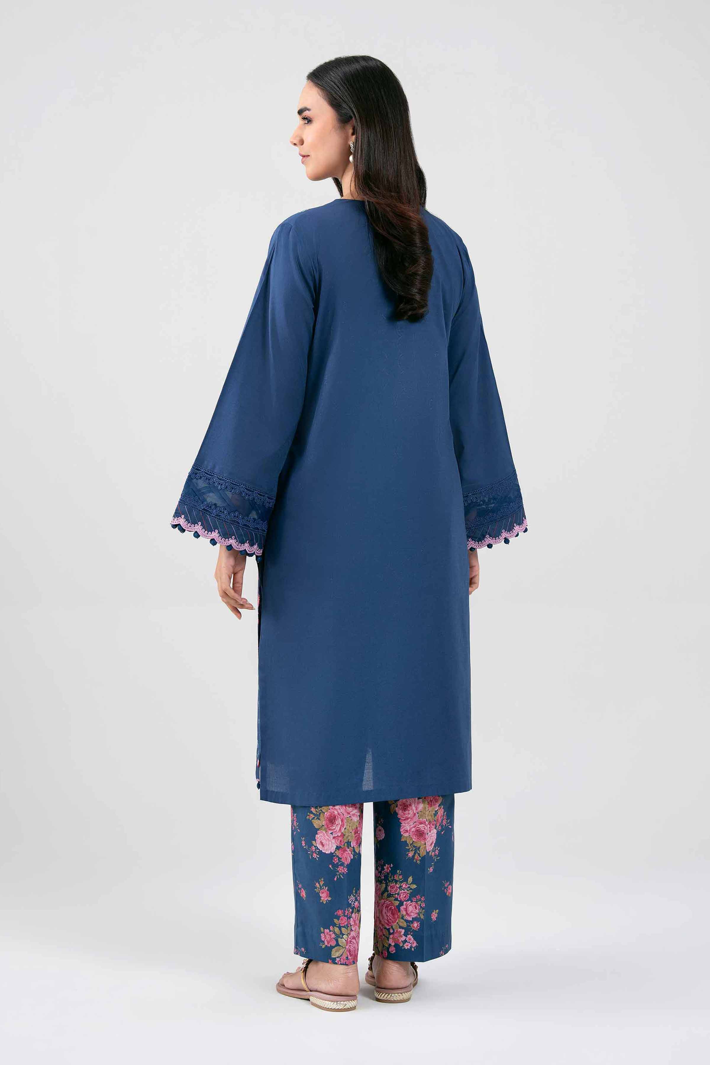 2 Piece - Digital Printed Embroidered Suit - 42601422