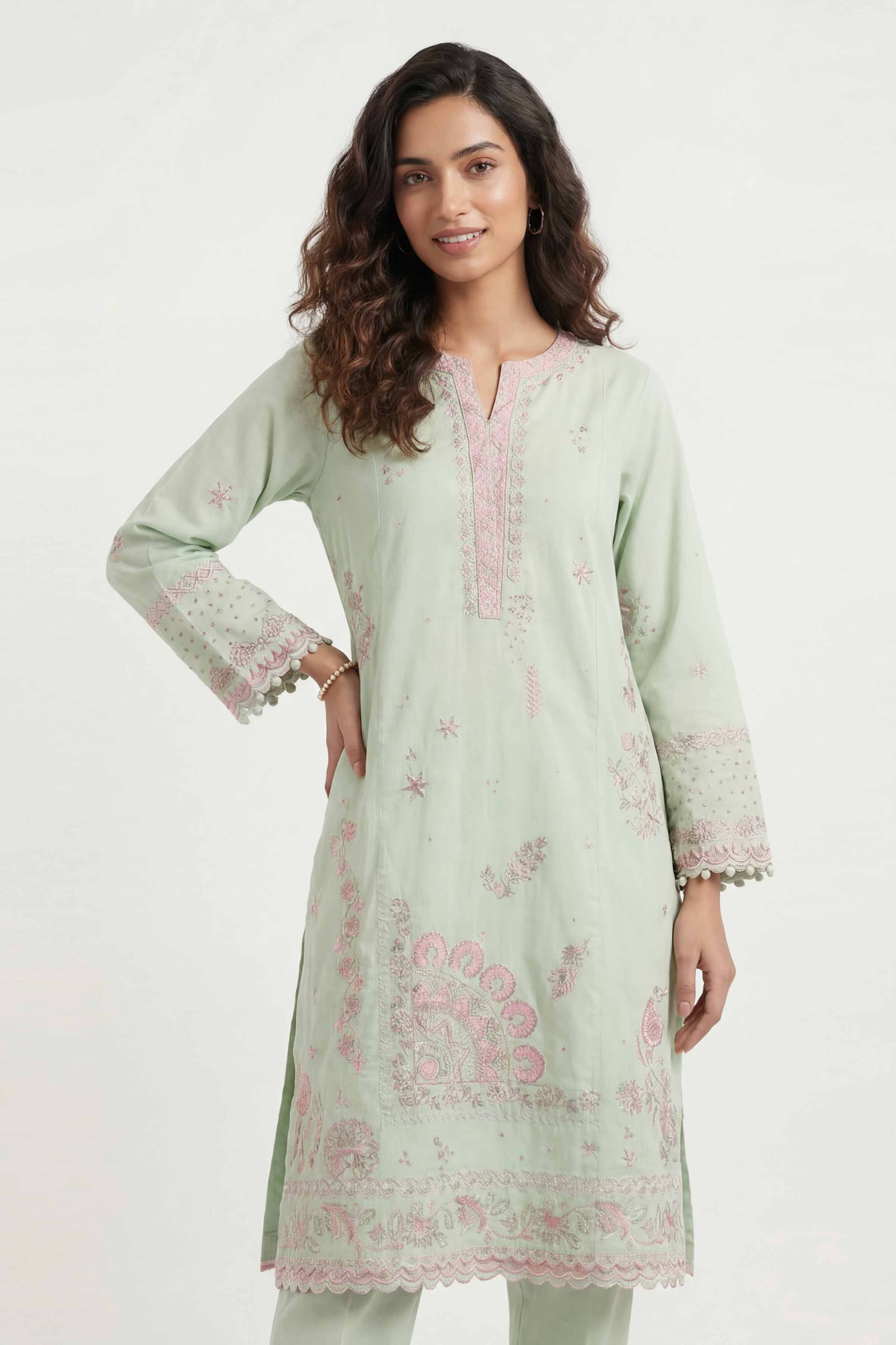 2 Piece - Embroidered Suit - 42601432