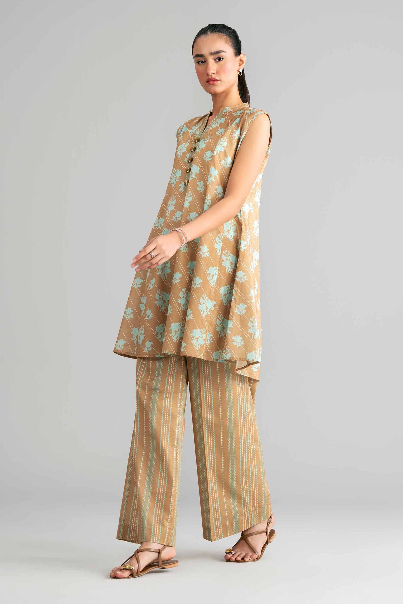 3 Piece Embroidered Dobby Lawn Suit