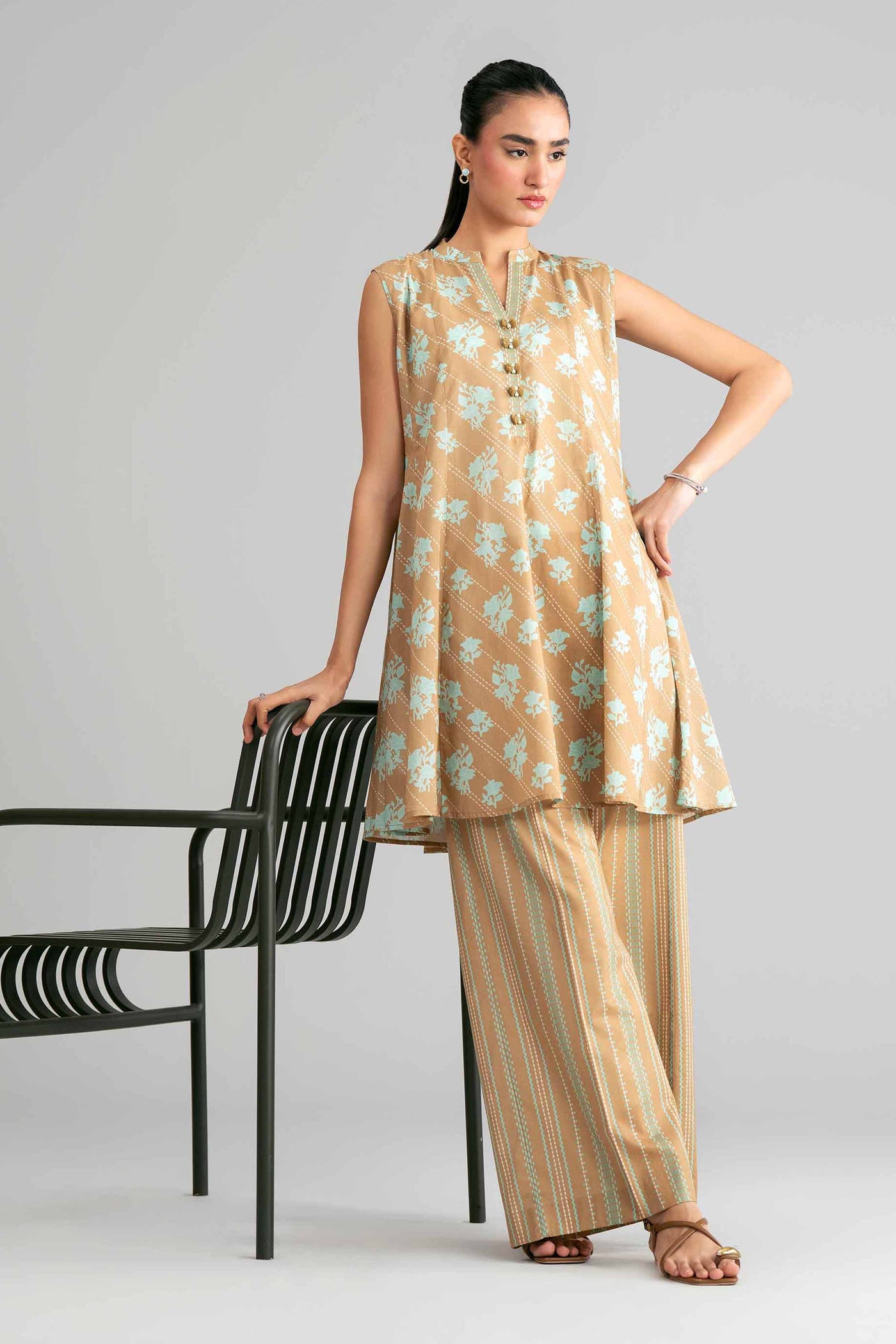 3 Piece Embroidered Dobby Lawn Suit
