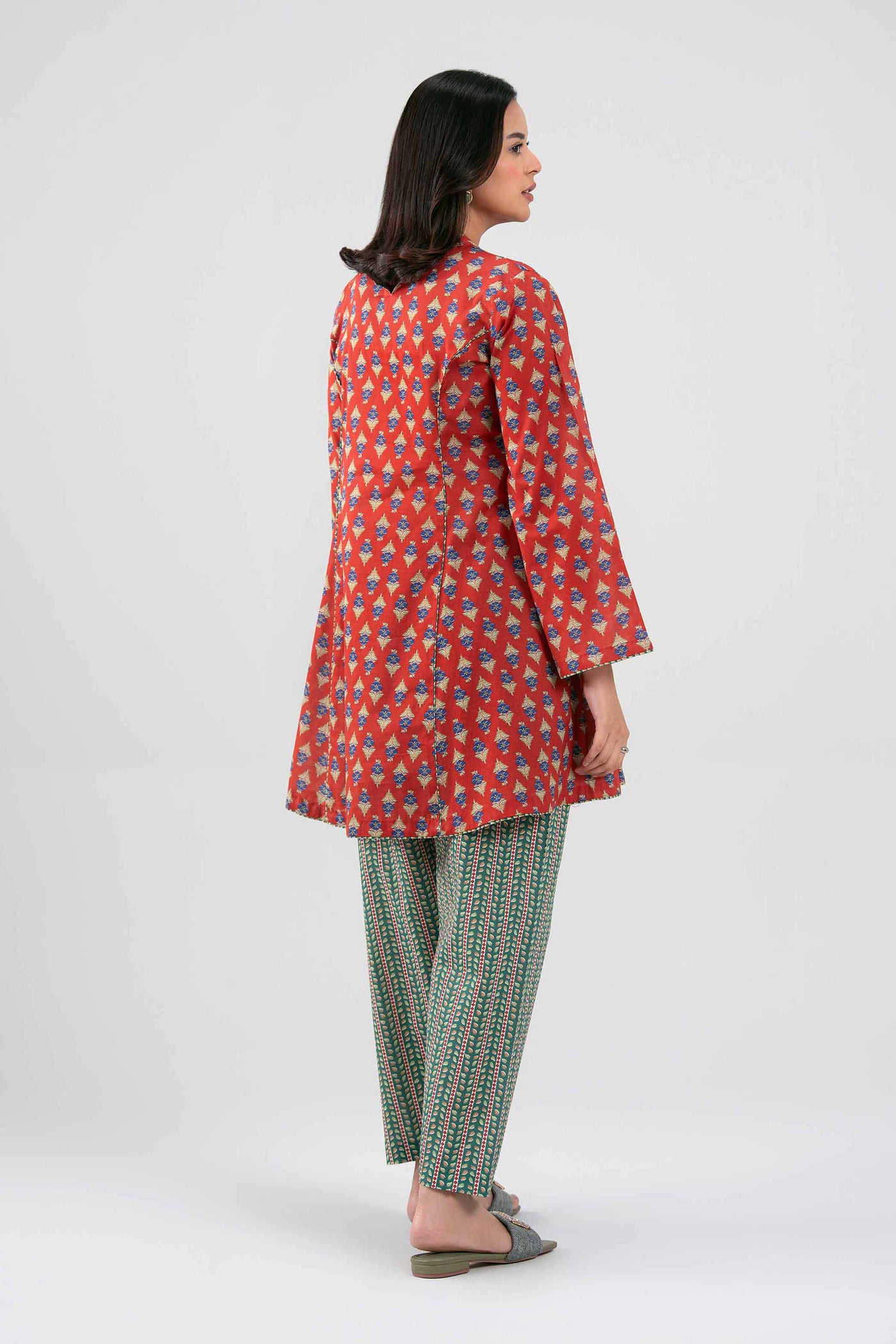 3 Piece Embroidered Lurex Jacquard Suit