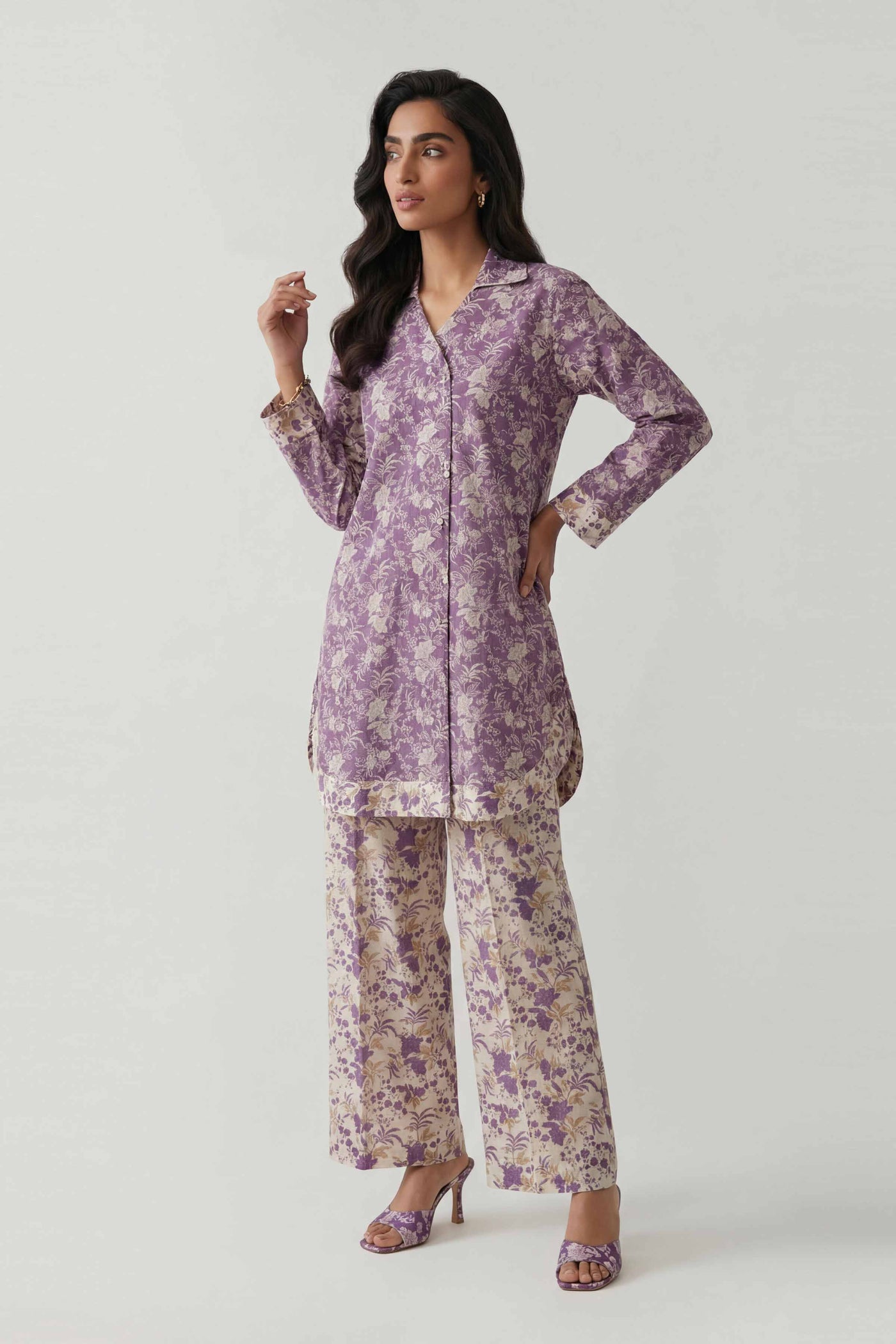 3 Piece Embroidered Organza Suit
