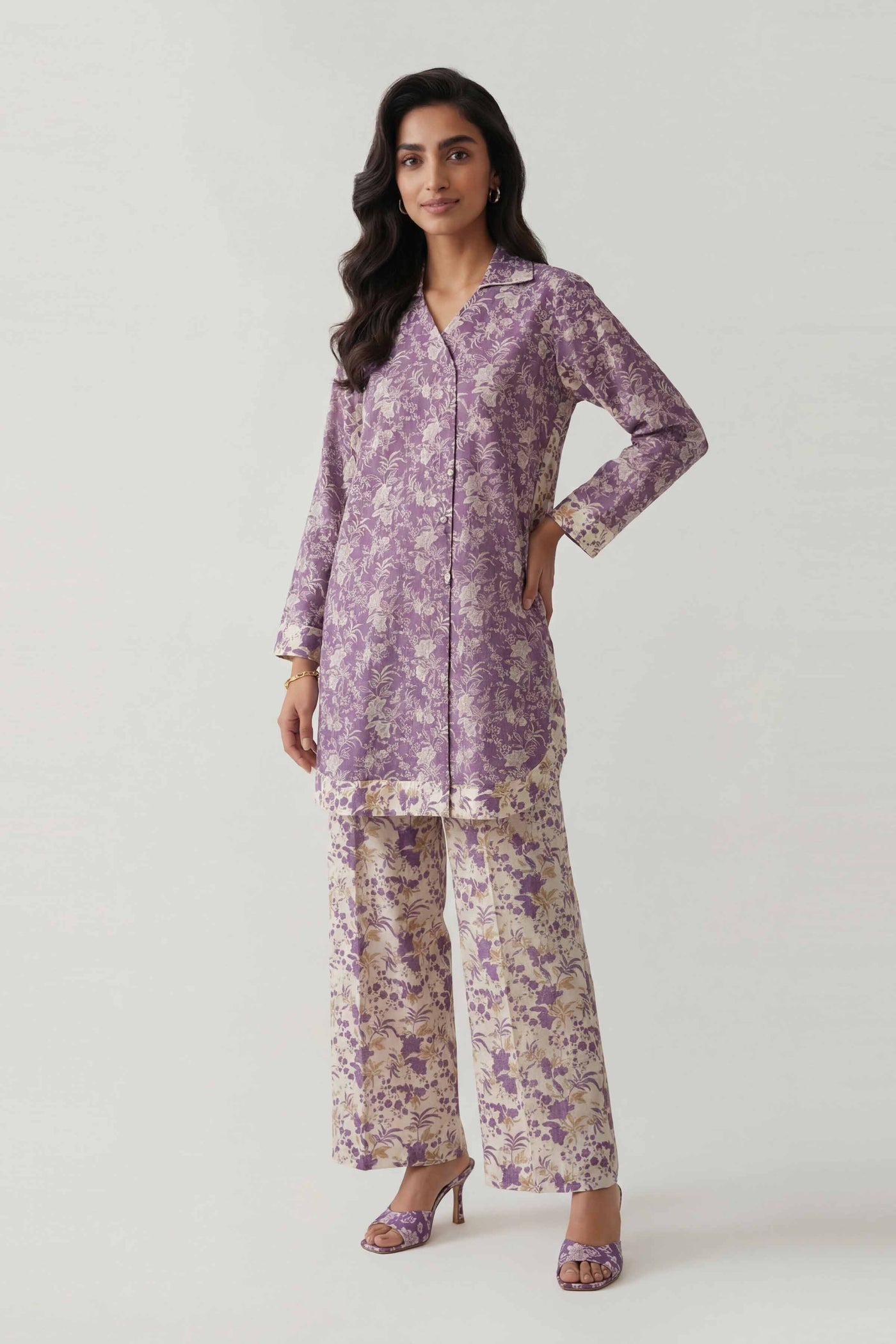 3 Piece Embroidered Organza Suit