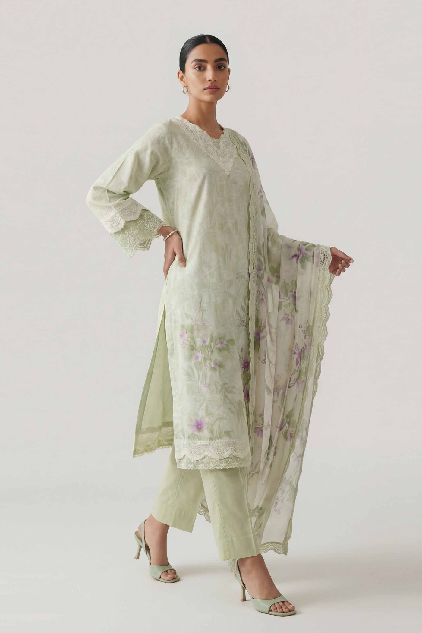 3 Piece Embroidered Lawn Suit