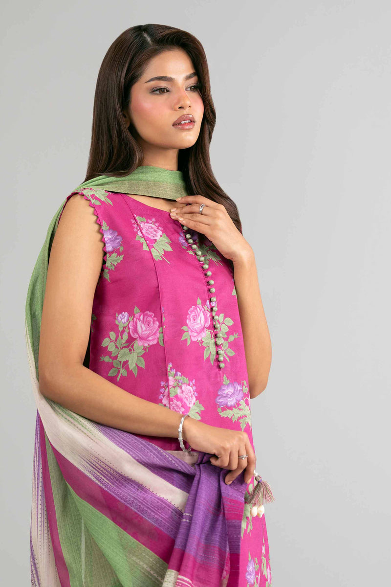 3 Piece - Digital Printed Suit - 42601474