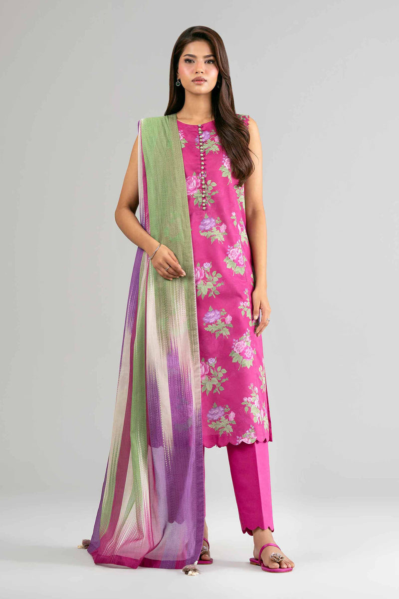 3 Piece - Digital Printed Suit - 42601474