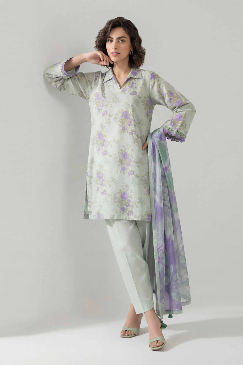 3 Piece - Digital Printed Suit - 42601476