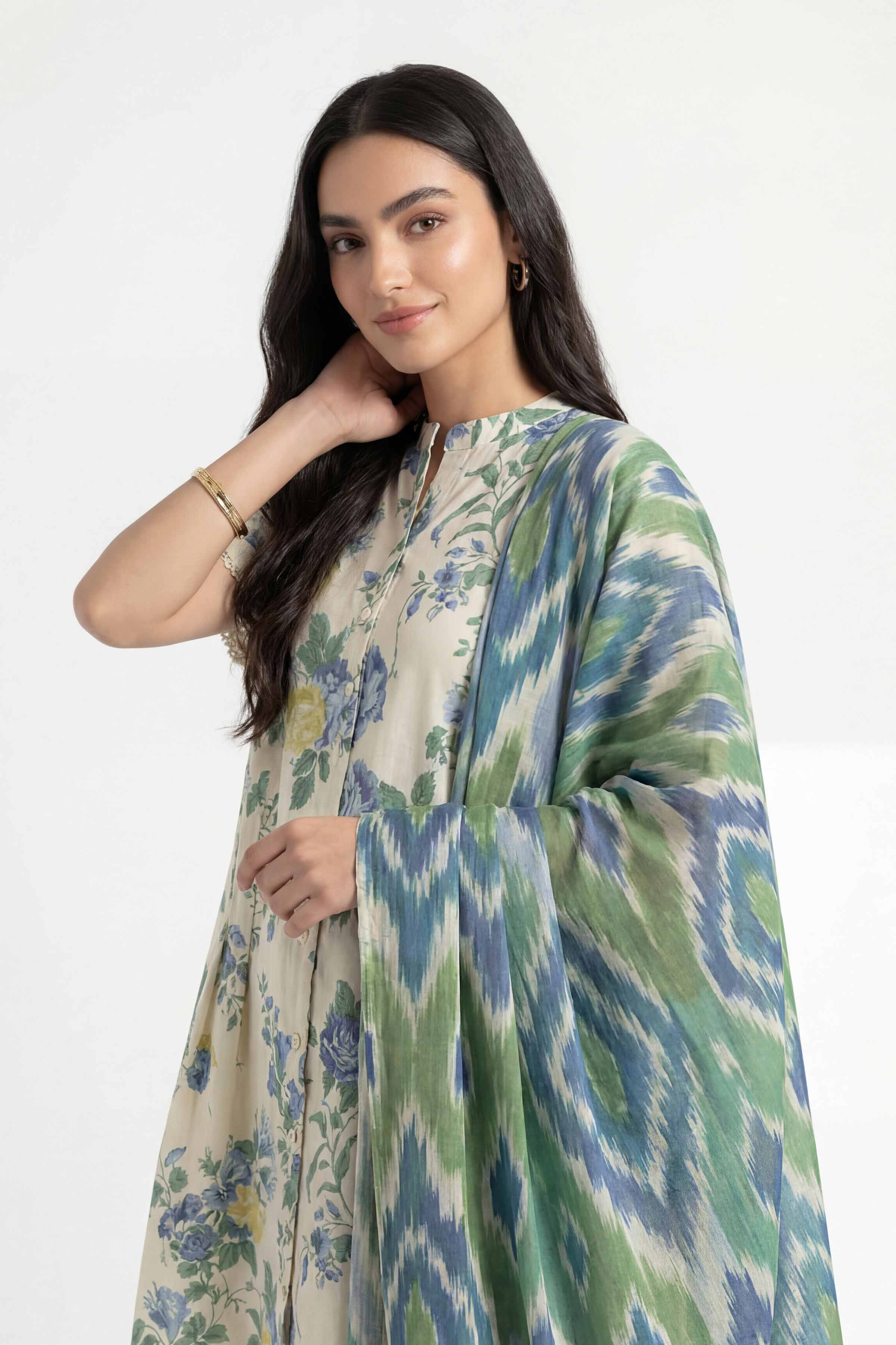 3 Piece - Digital Printed Suit - 42601478