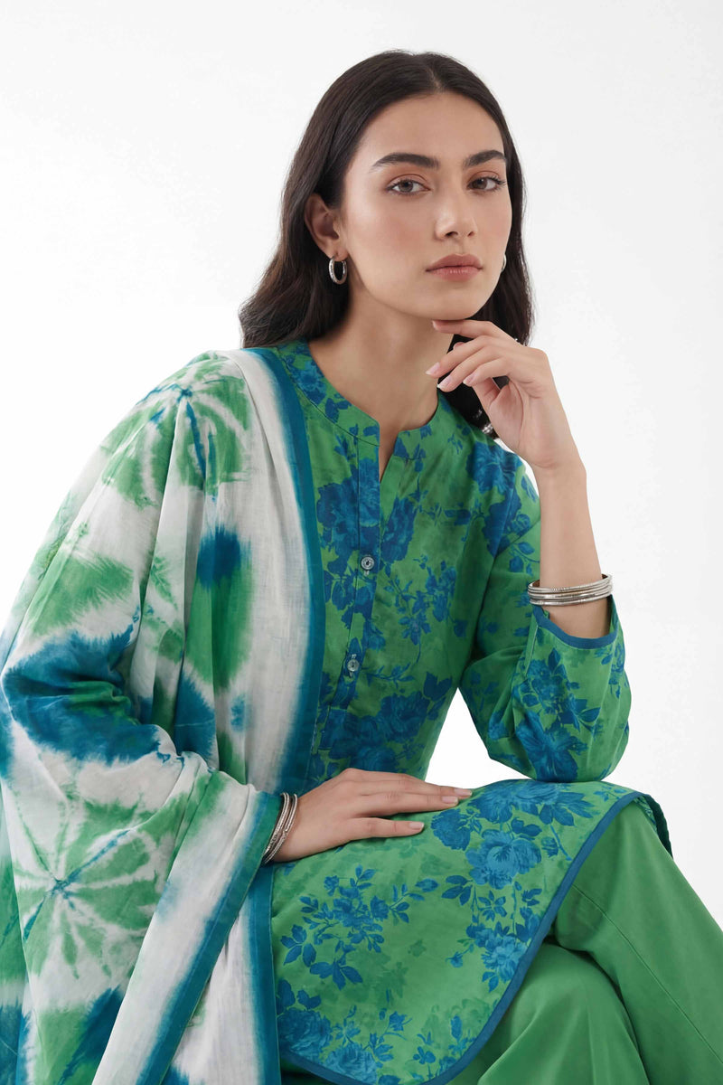3 Piece - Digital Printed Suit - 42601479