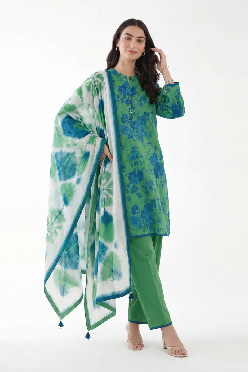 3 Piece - Digital Printed Suit - 42601479
