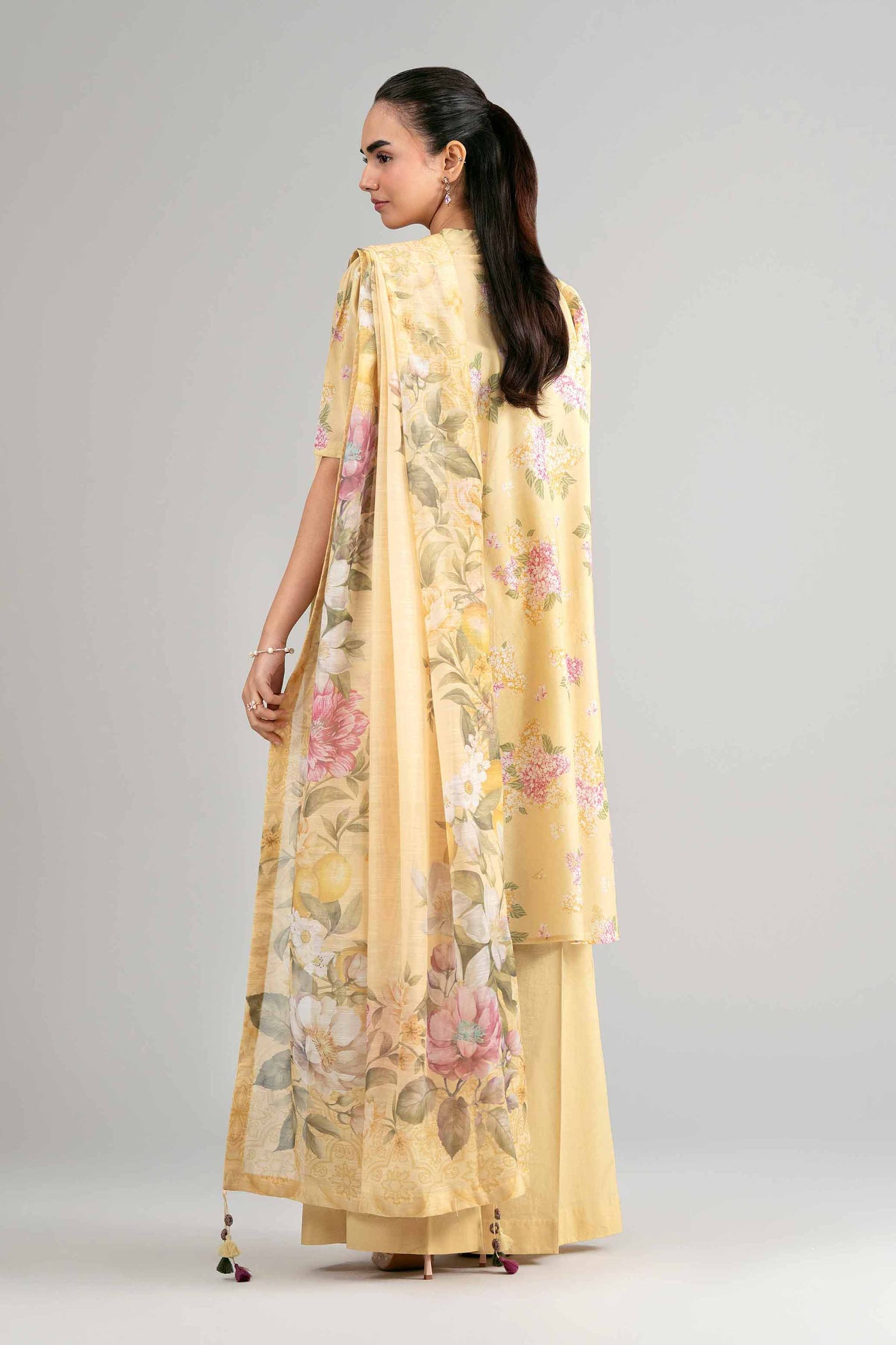 3 Piece Embroidered Dobby Lawn Suit