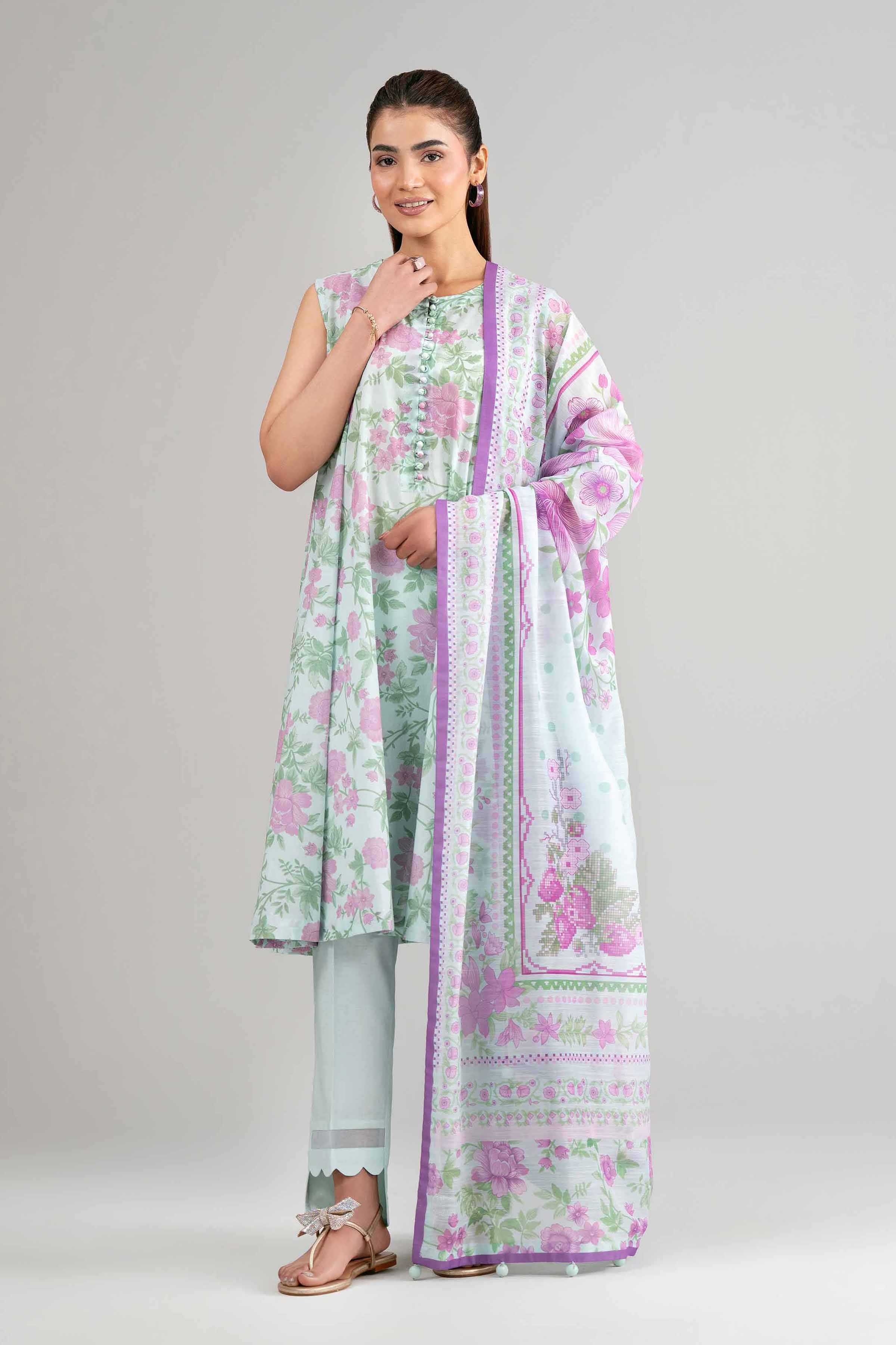 3 Piece - Digital Printed Suit - 42601503