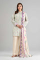 3 Piece Unstitched Embroidered Lawn Suit