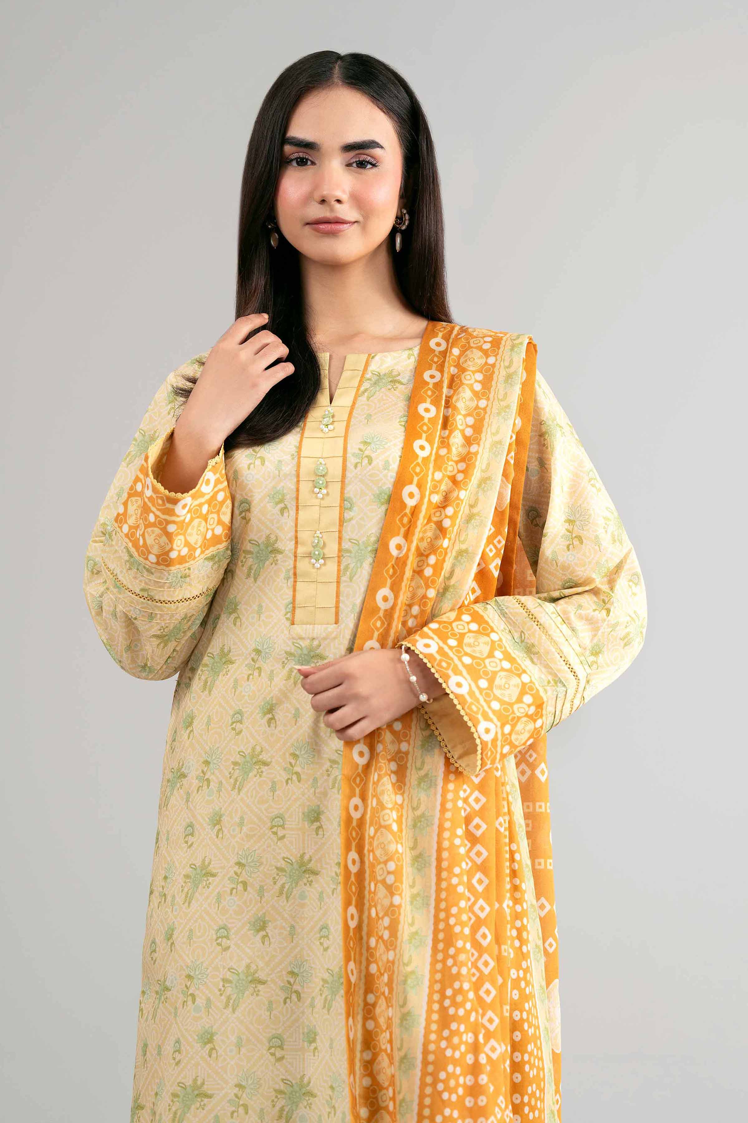 Embroidered Net Fabric (2Pcs)