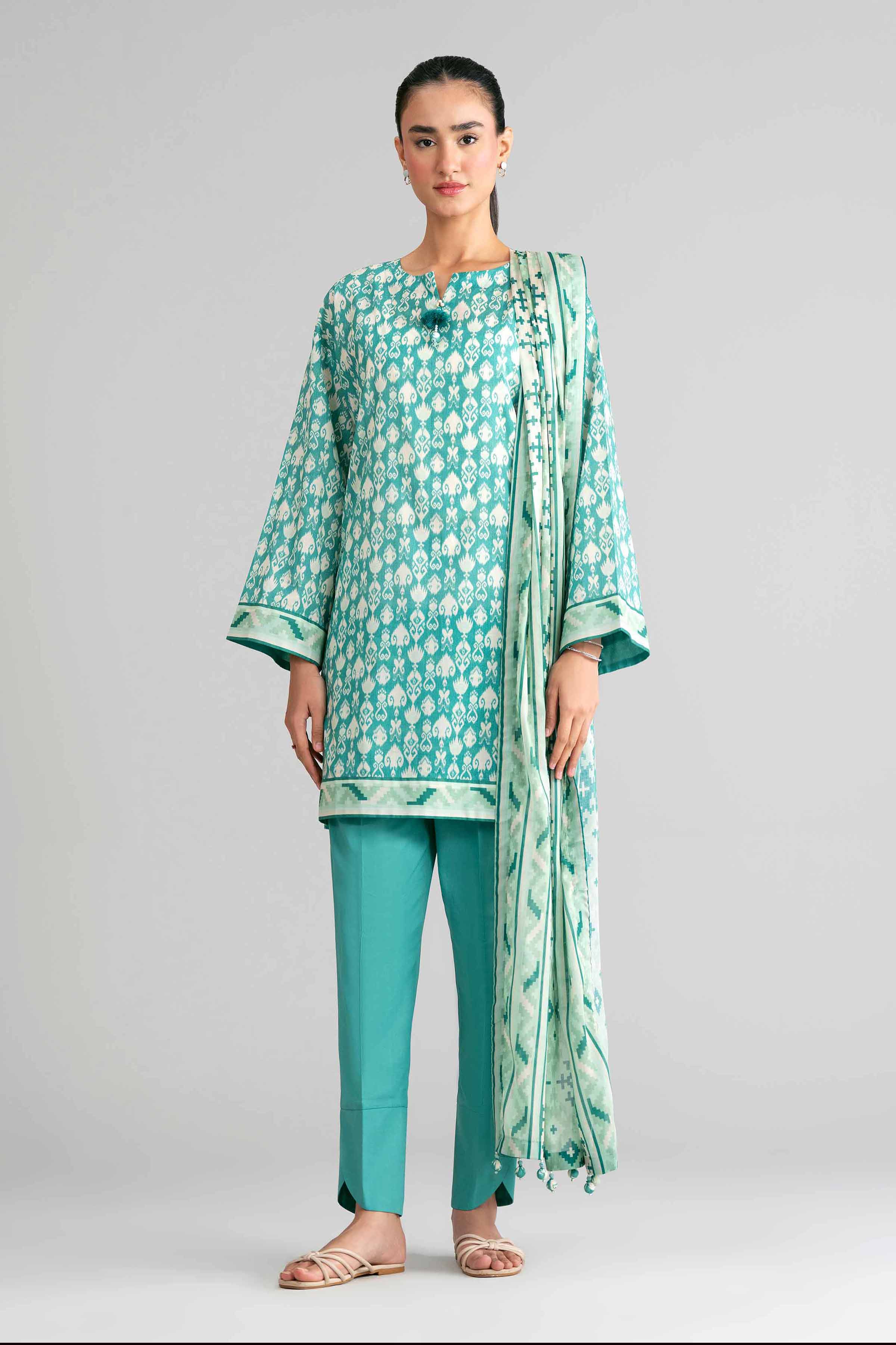 3 Piece - Printed Suit - 42601519