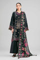 3 Piece Embroidered Tissue Suit