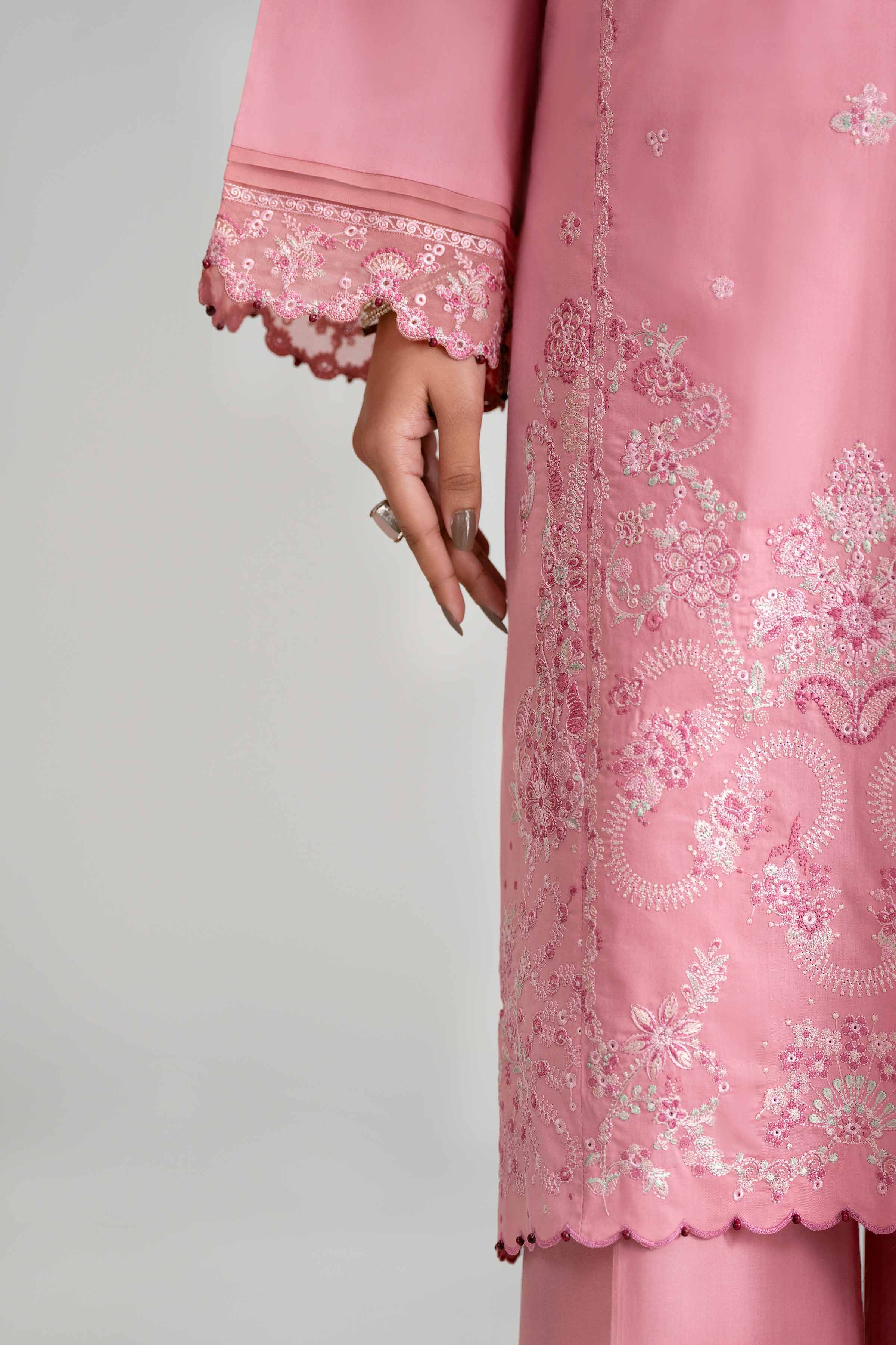 3 Piece - Digital Printed Embroidered Suit - 42601544