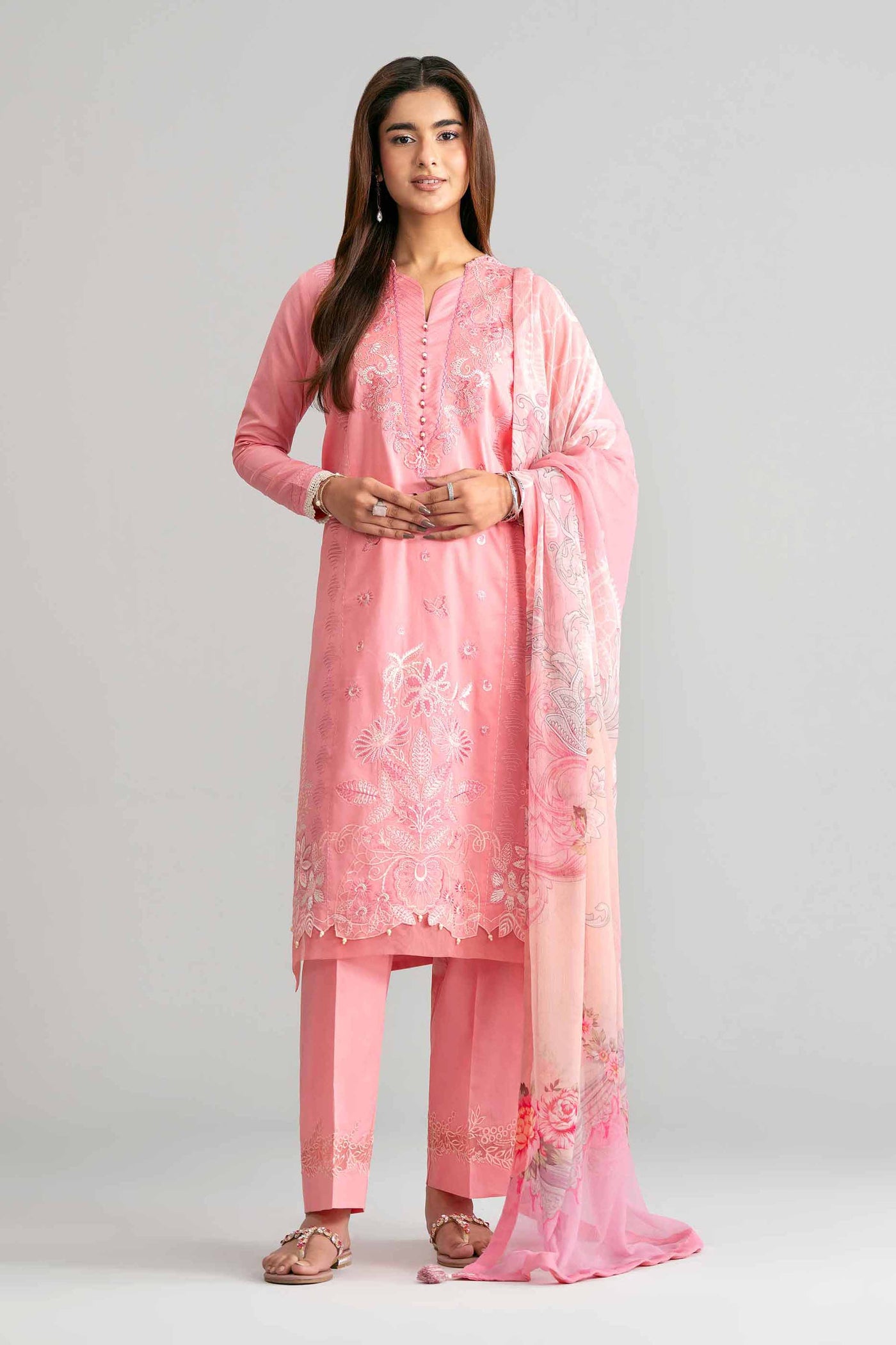 3 Piece Embroidered Lawn Suit