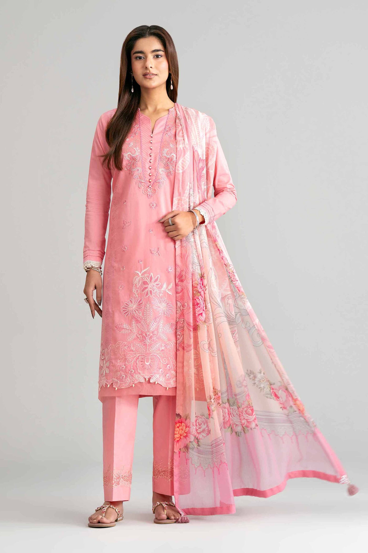 3 Piece Embroidered Lawn Suit