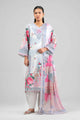 3 Piece Embroidered Raw Silk Suit
