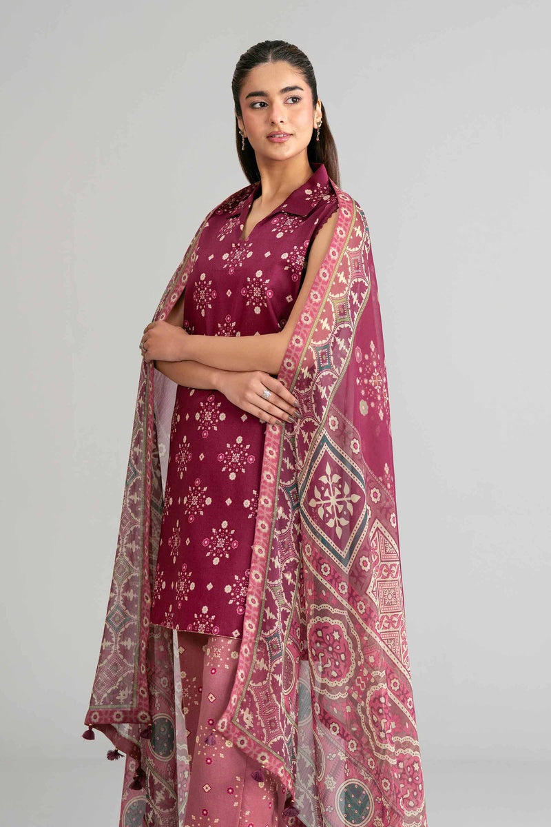 3 Piece - Digital Printed Suit - 42601575