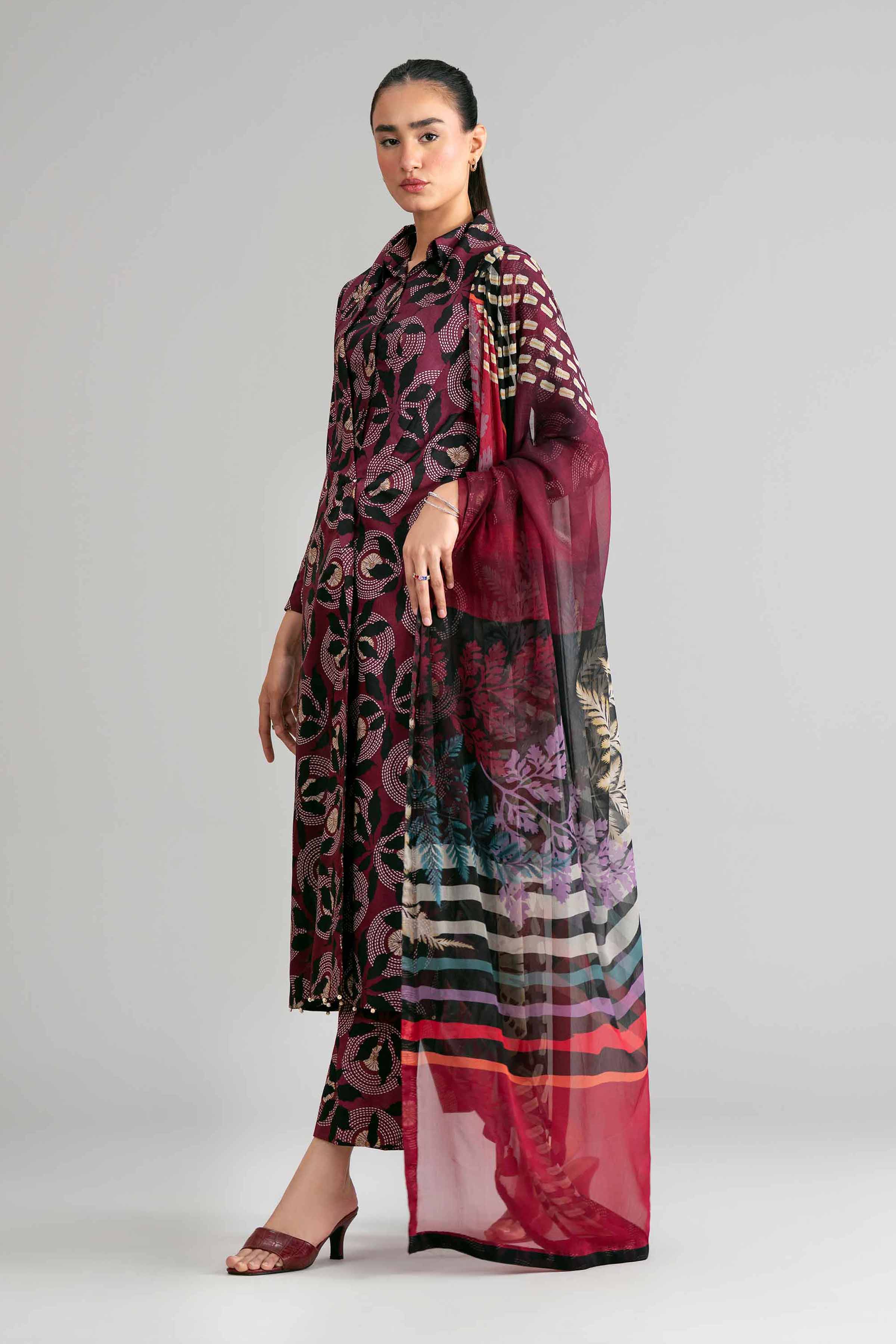 3 Piece - Digital Printed Suit - 42601577