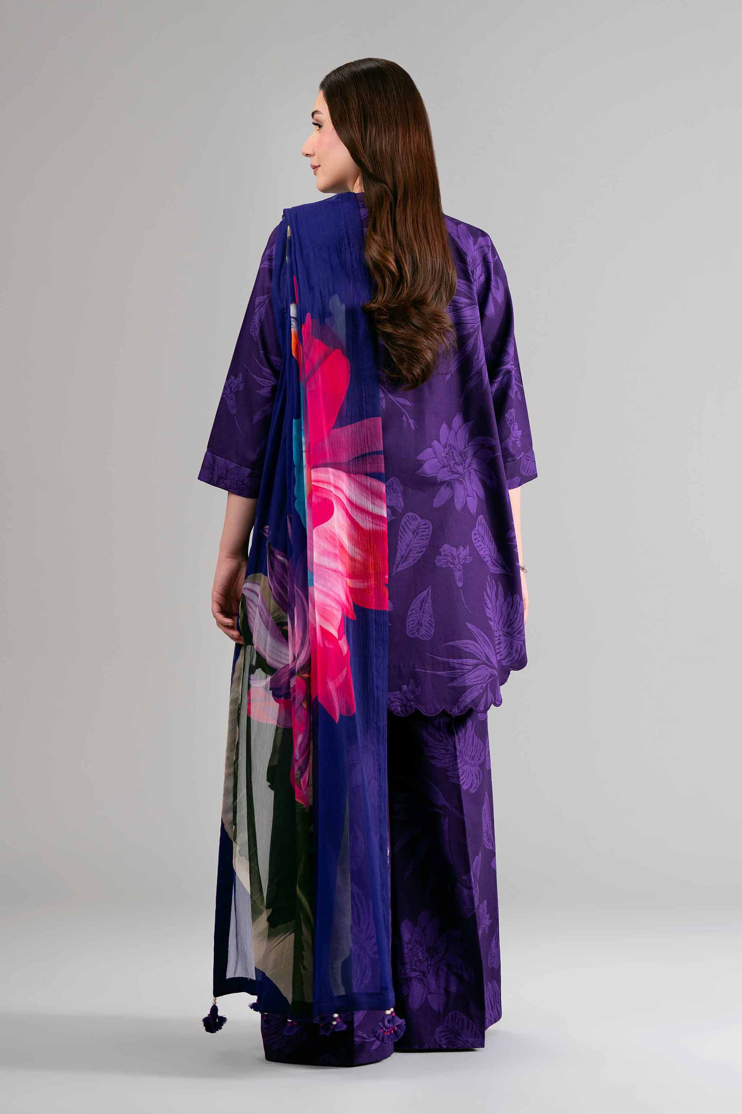 3 Piece Embroidered Velvet Suit