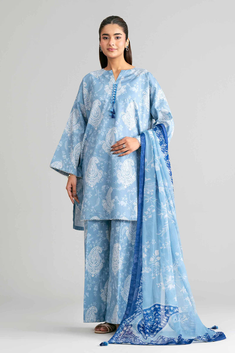 3 Piece - Digital Printed Suit - 42601581