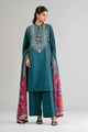 3 Piece Unstitched Embroidered Cambric Suit | MPT-2709-A