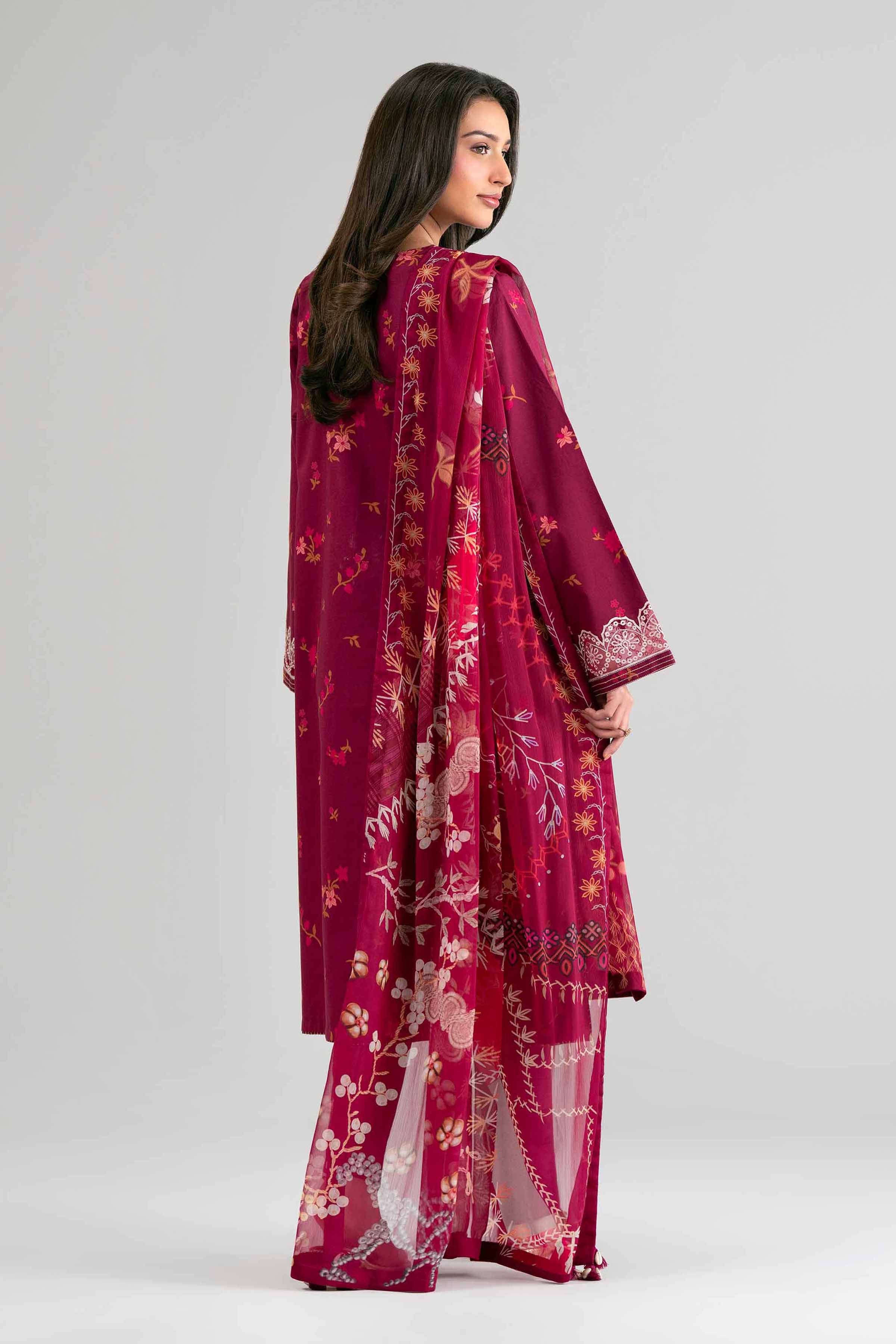 2 Piece - Digital Printed Embroidered Suit - 42601591