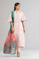 4 Piece Embroidered Organza Suit