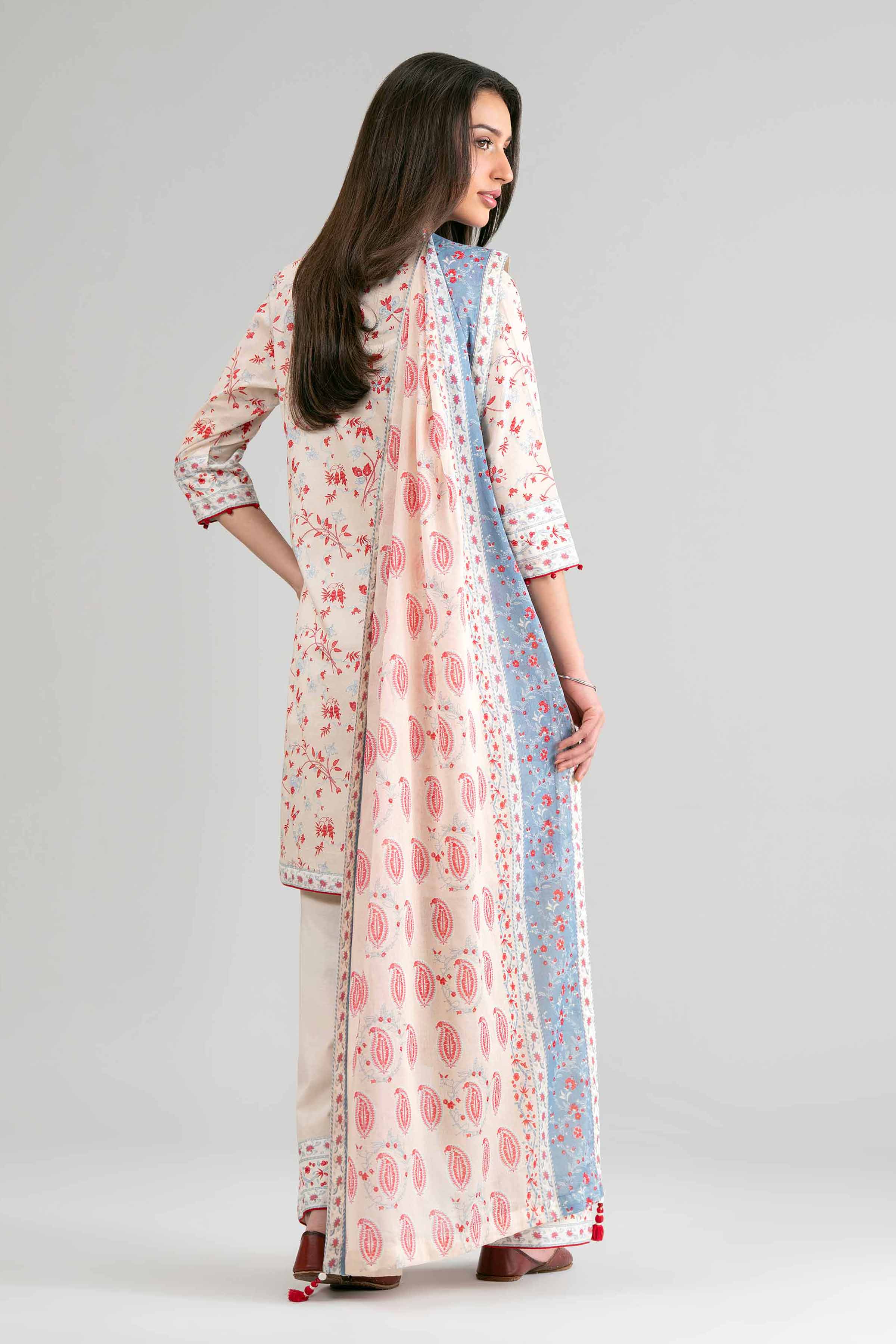 Embroidered Organza Fabric (2Pcs) | LF-911