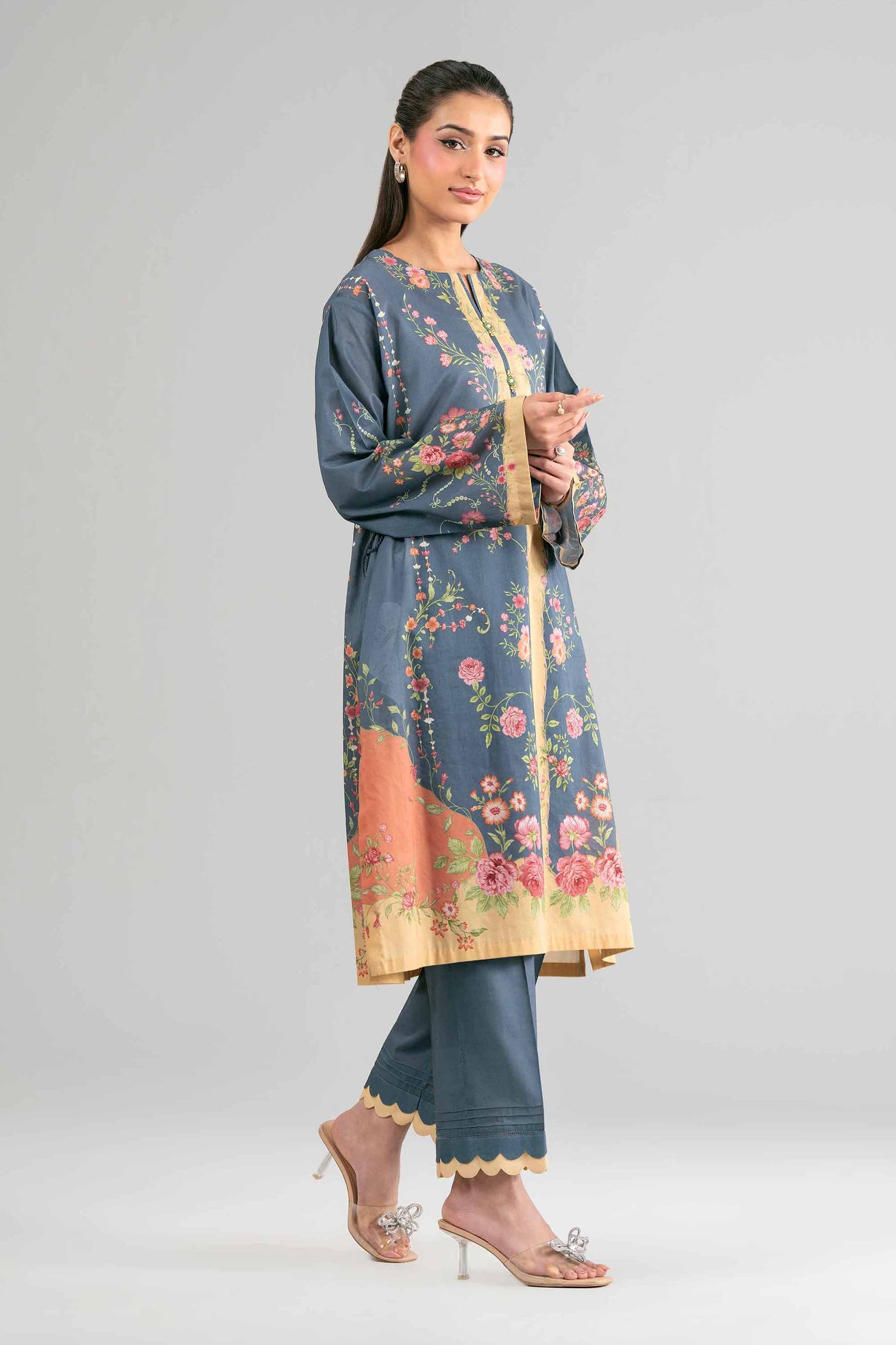 Embroidered Blended Kurta