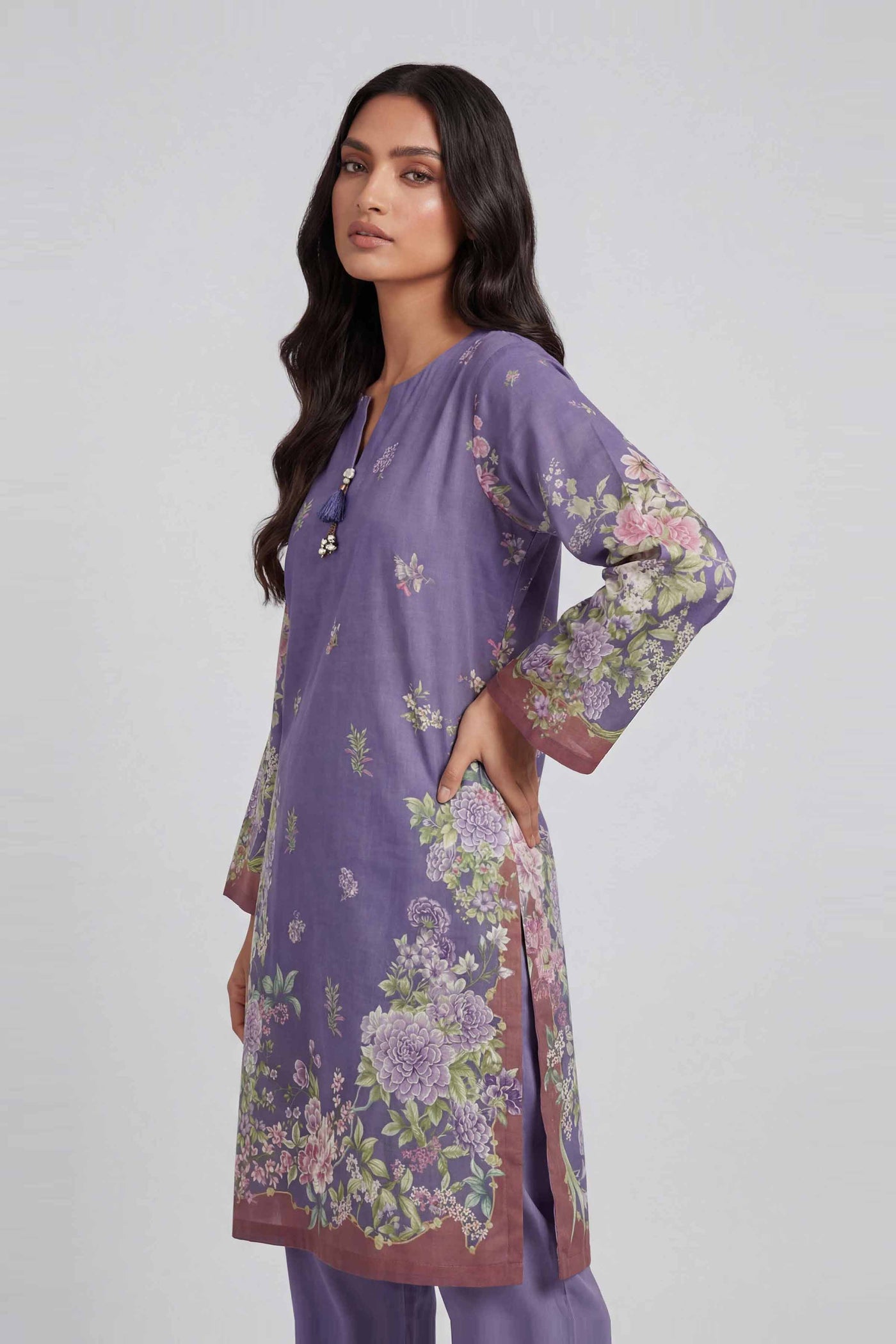 Embroidered Chiffon Saree