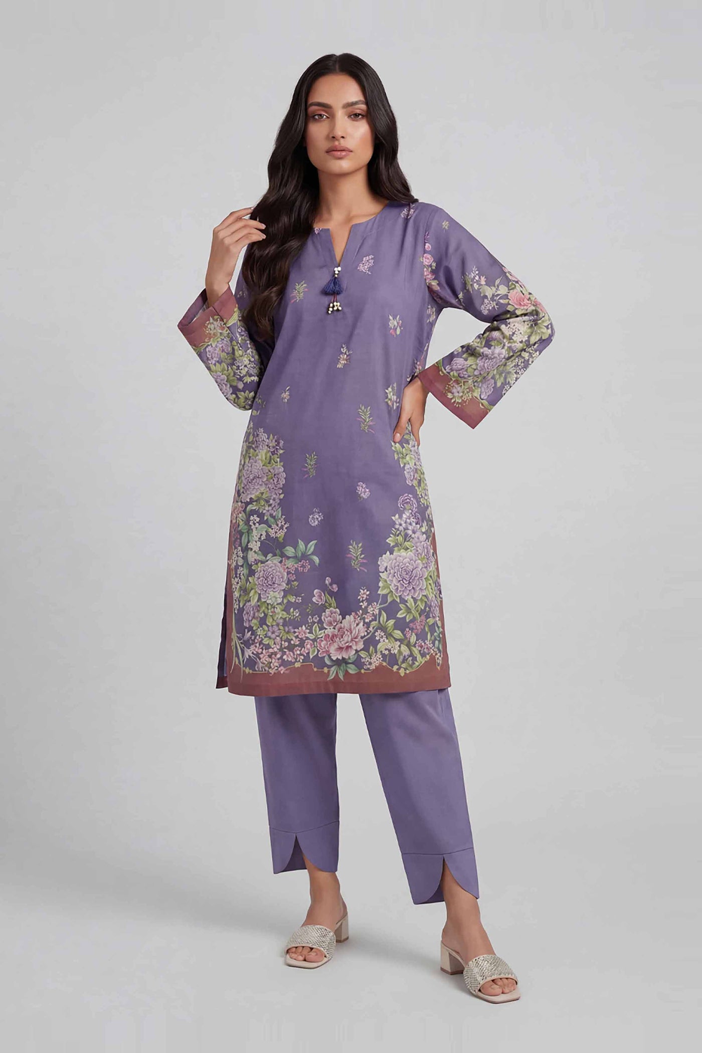 Embroidered Chiffon Saree