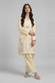 3 Piece Embroidered Linen Suit