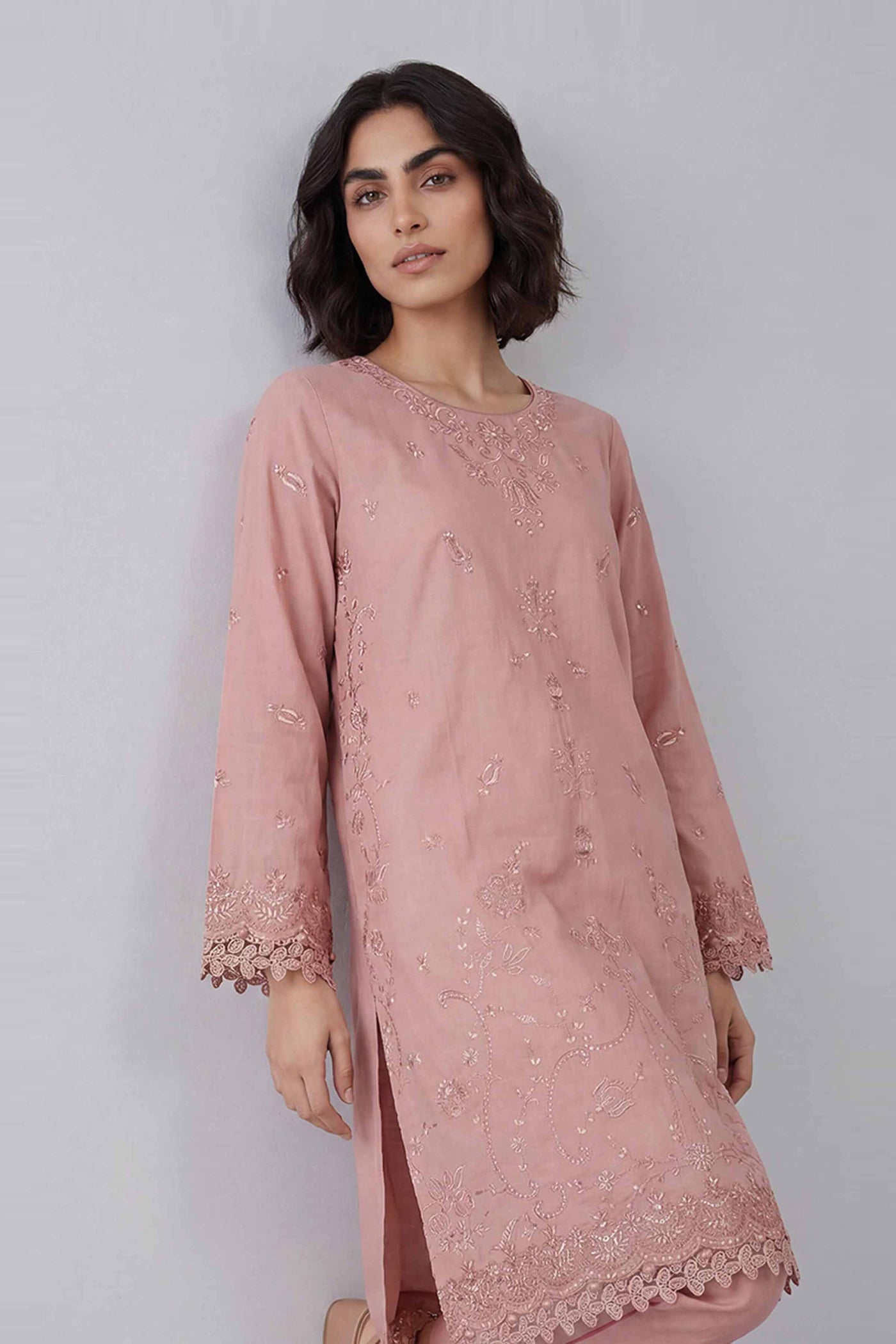 4 Piece Embroidered Organza Suit