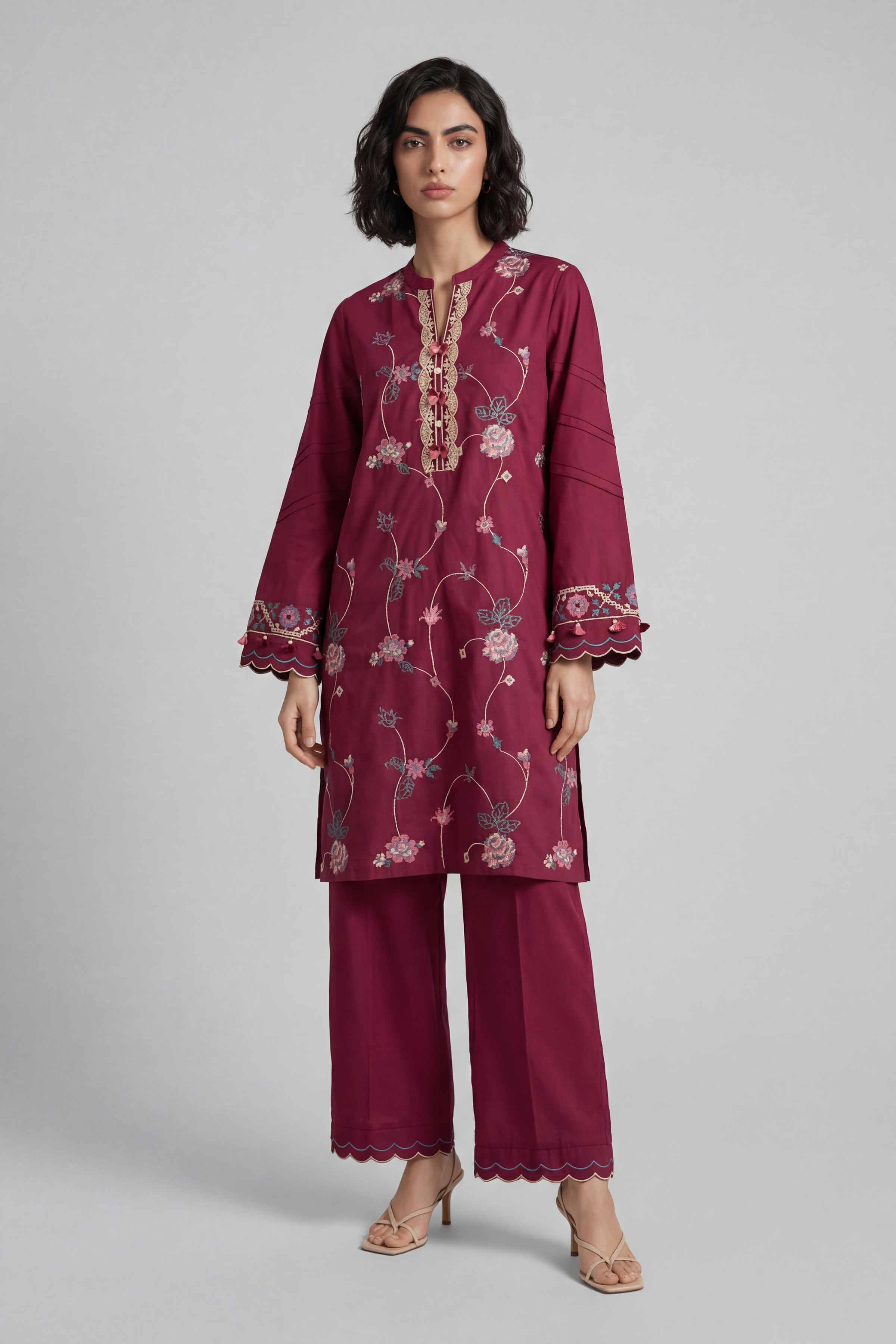 2 Piece - Embroidered Suit - 42601643