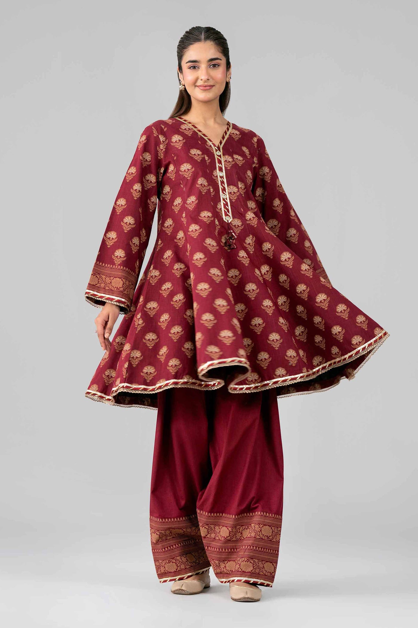 3 Piece Embroidered Velvet Suit