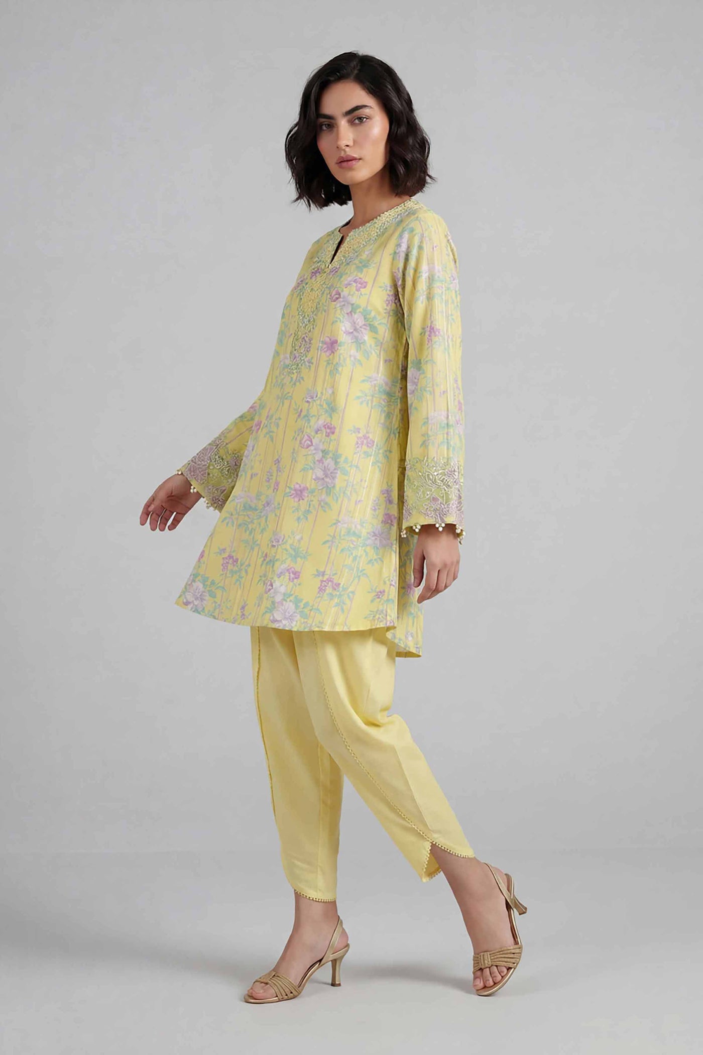 3 Piece Embroidered Bamberg Chiffon Suit