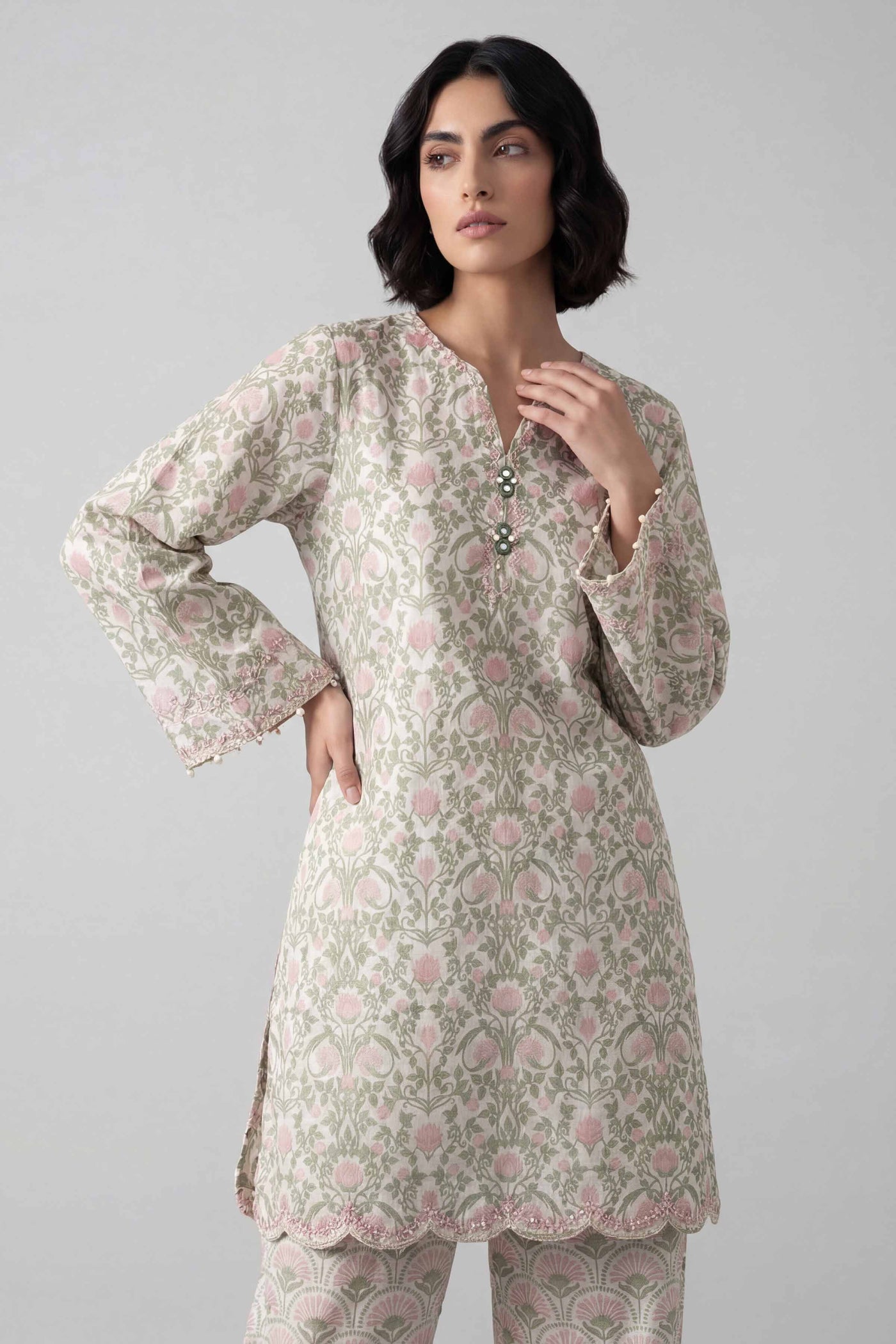 Embroidered Net Fabric (1Pc) | LF-901